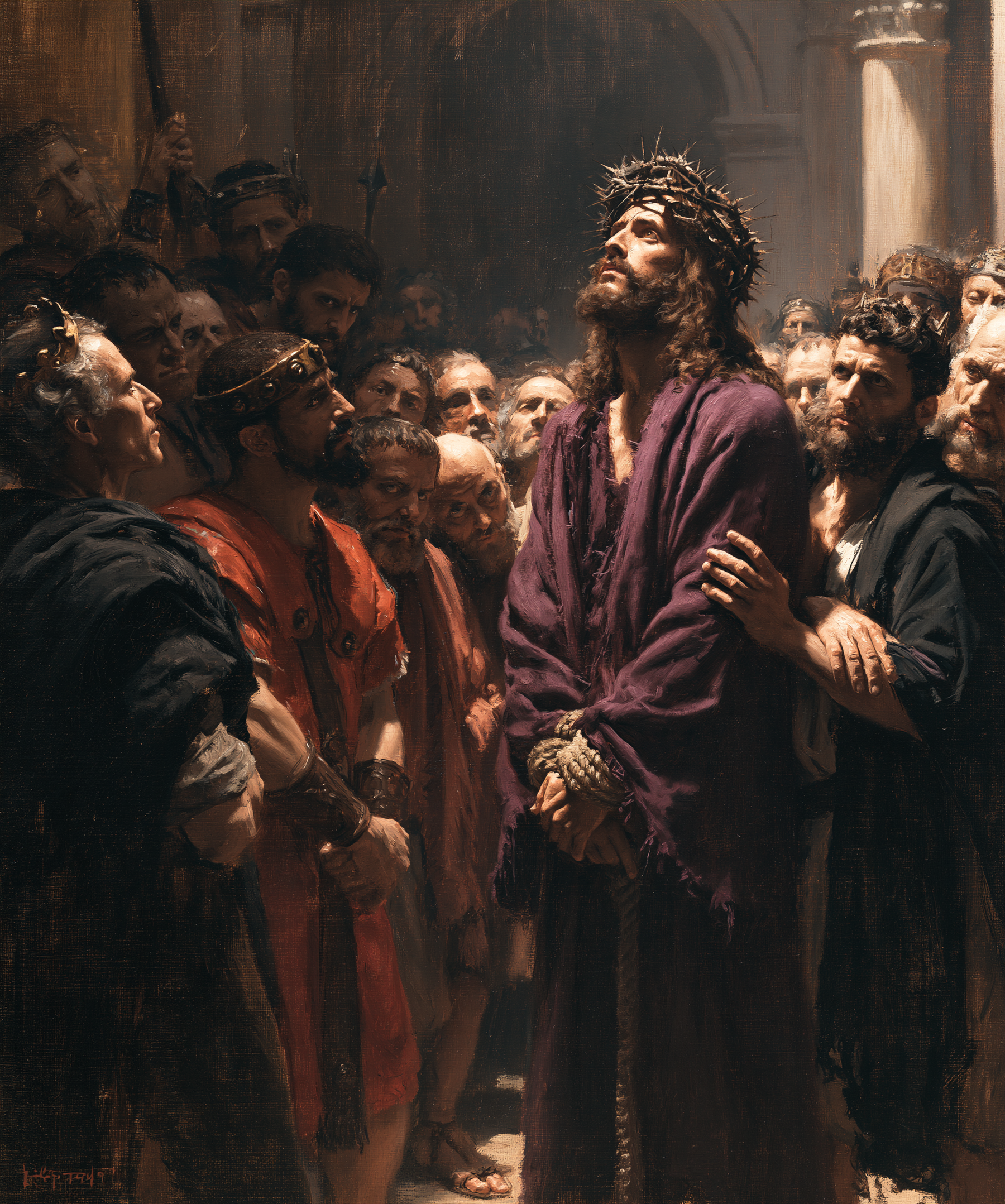Ecce Homo — Silence sacré · Portrait n° 23 — aperçu de la finition sélectionnée