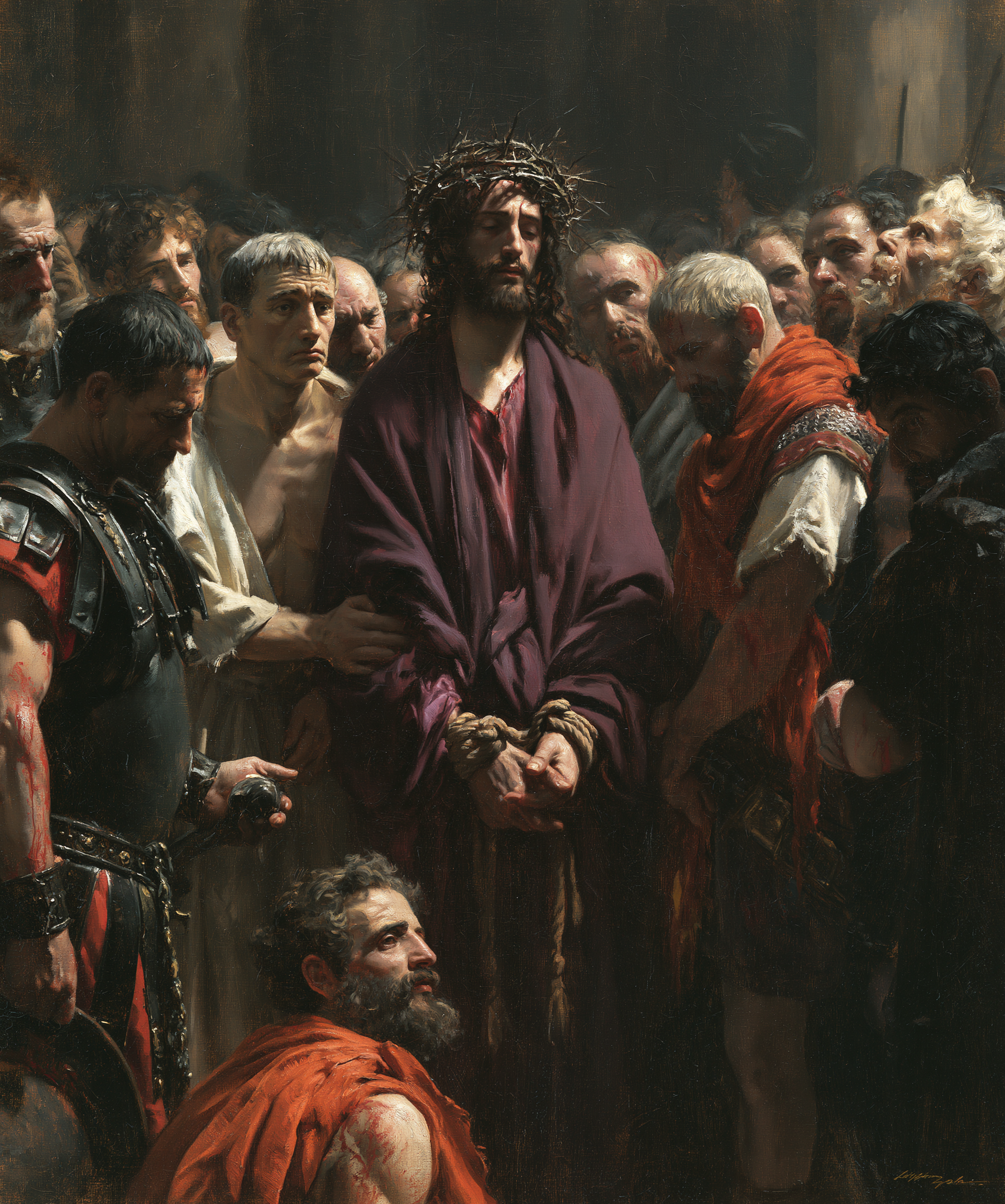 Ecce Homo — Silence sacré · Portrait n° 24 — aperçu de la finition sélectionnée