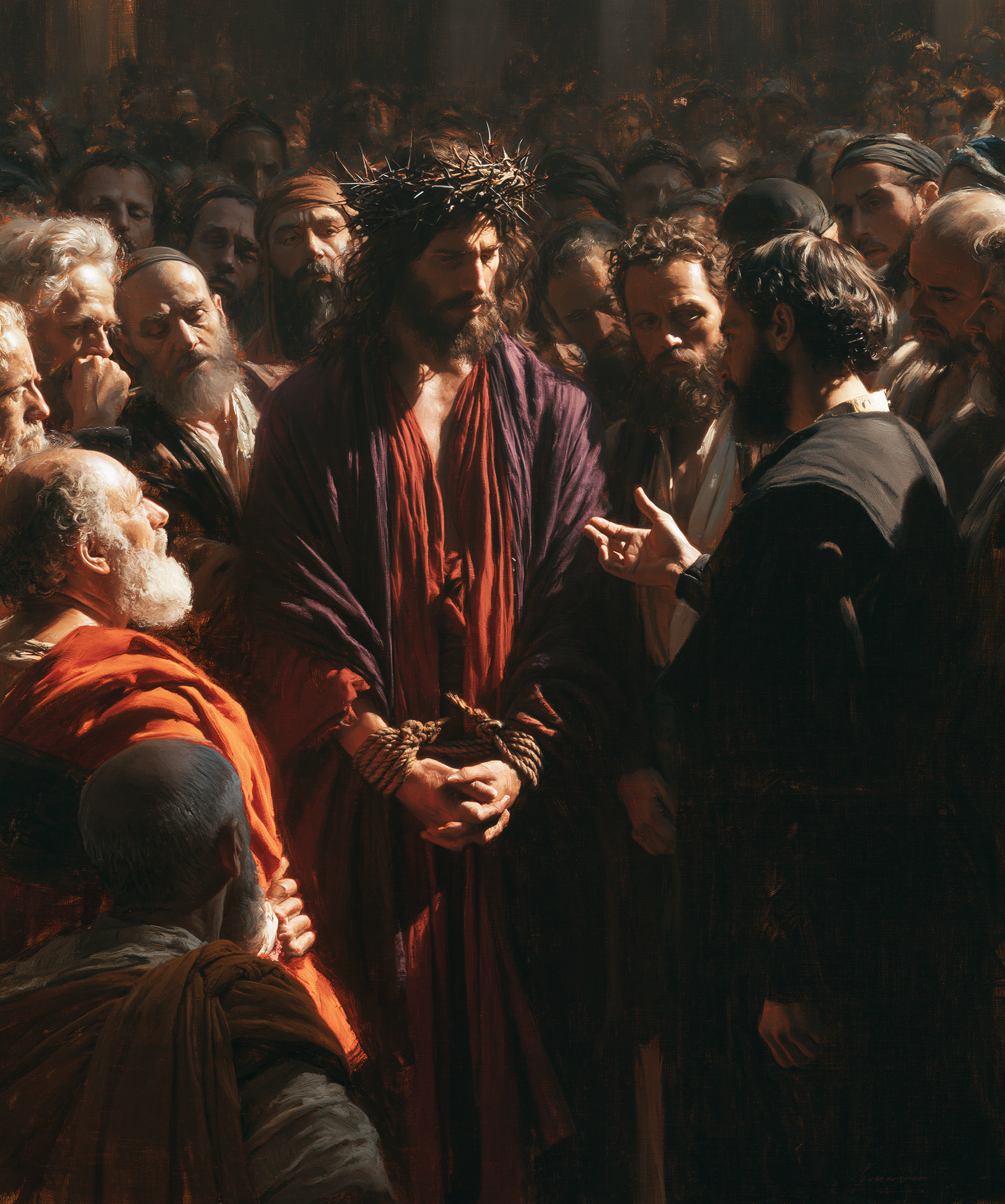 Ecce Homo — Silence sacré · Portrait n° 25 — aperçu de la finition sélectionnée