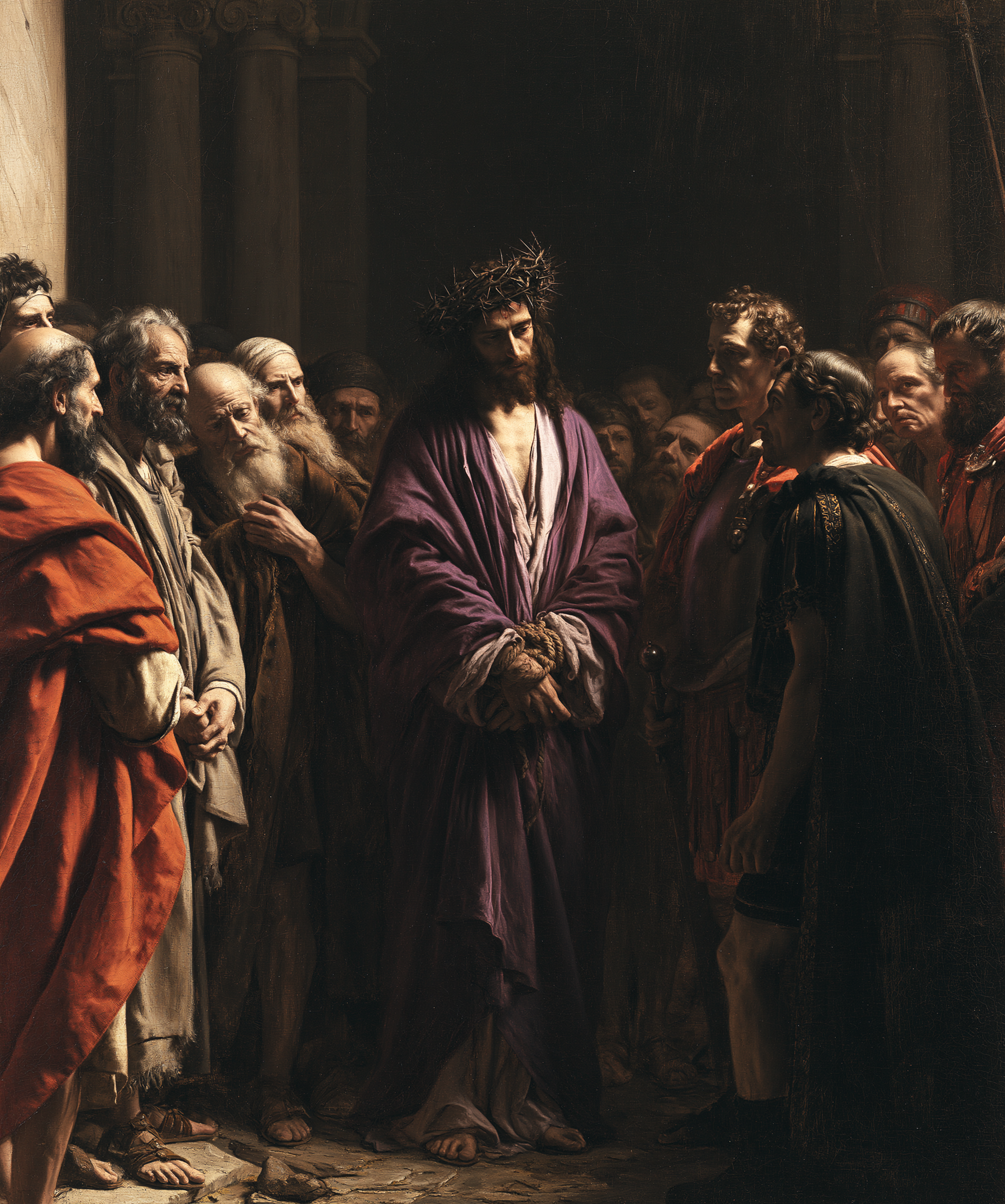 Ecce Homo — Silence sacré · Portrait n° 26 — aperçu de la finition sélectionnée