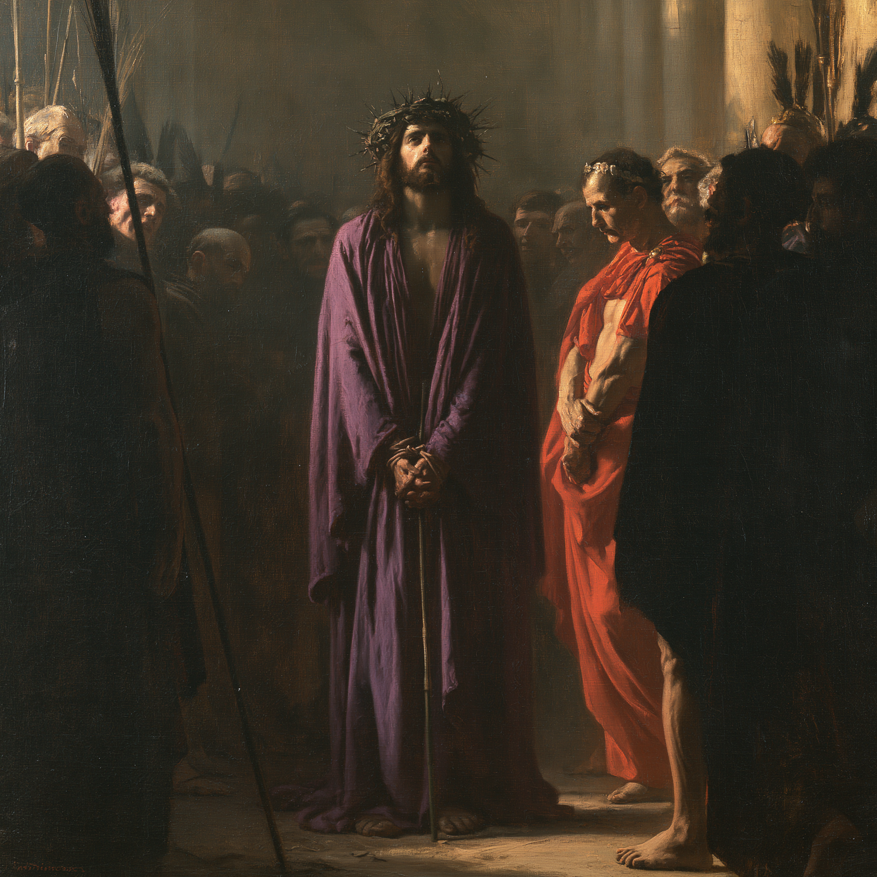 Ecce Homo — Symboliste · Carré n° 1 — aperçu de la finition sélectionnée