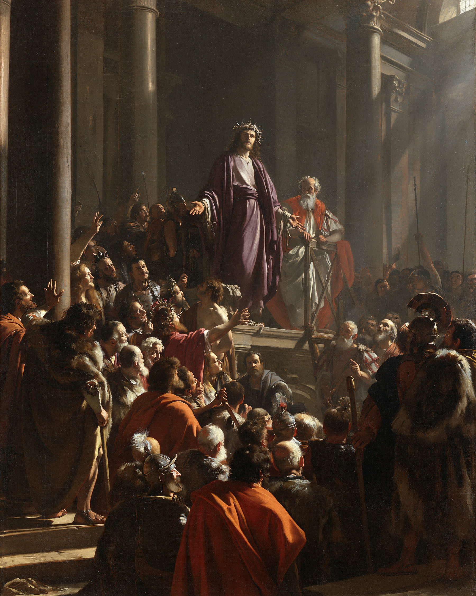 Ecce Homo — Vue monumentale sacrée · Portrait n° 17 — aperçu de la finition sélectionnée