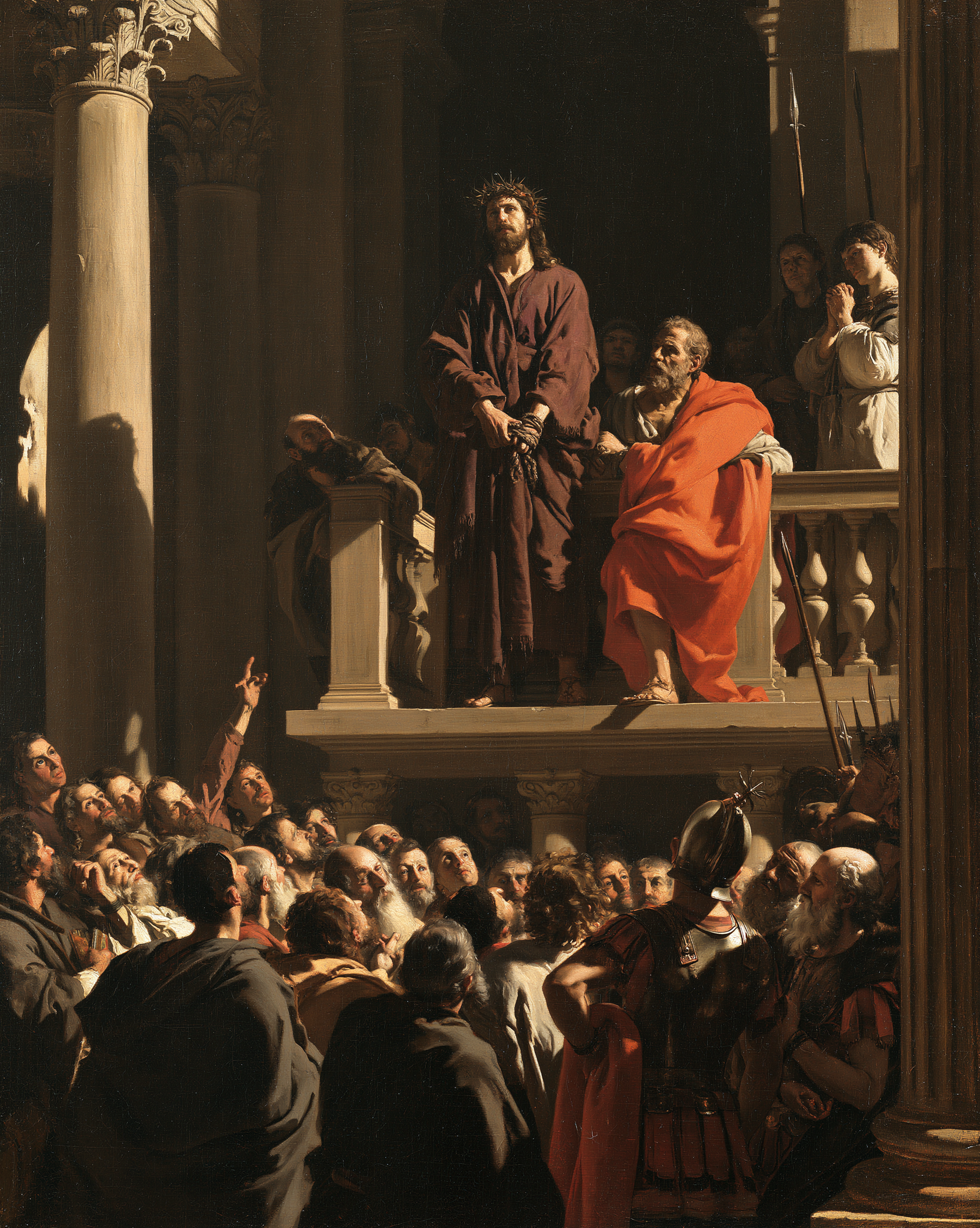 Ecce Homo — Vue monumentale sacrée · Portrait n° 18 — aperçu de la finition sélectionnée