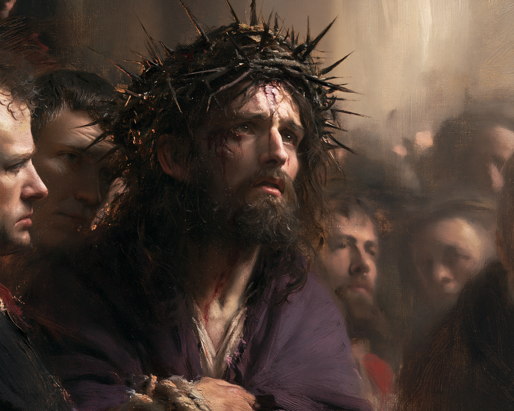 Ecce Homo — Vue rapprochée psychologique · Paysage n° 5 — aperçu de la finition sélectionnée