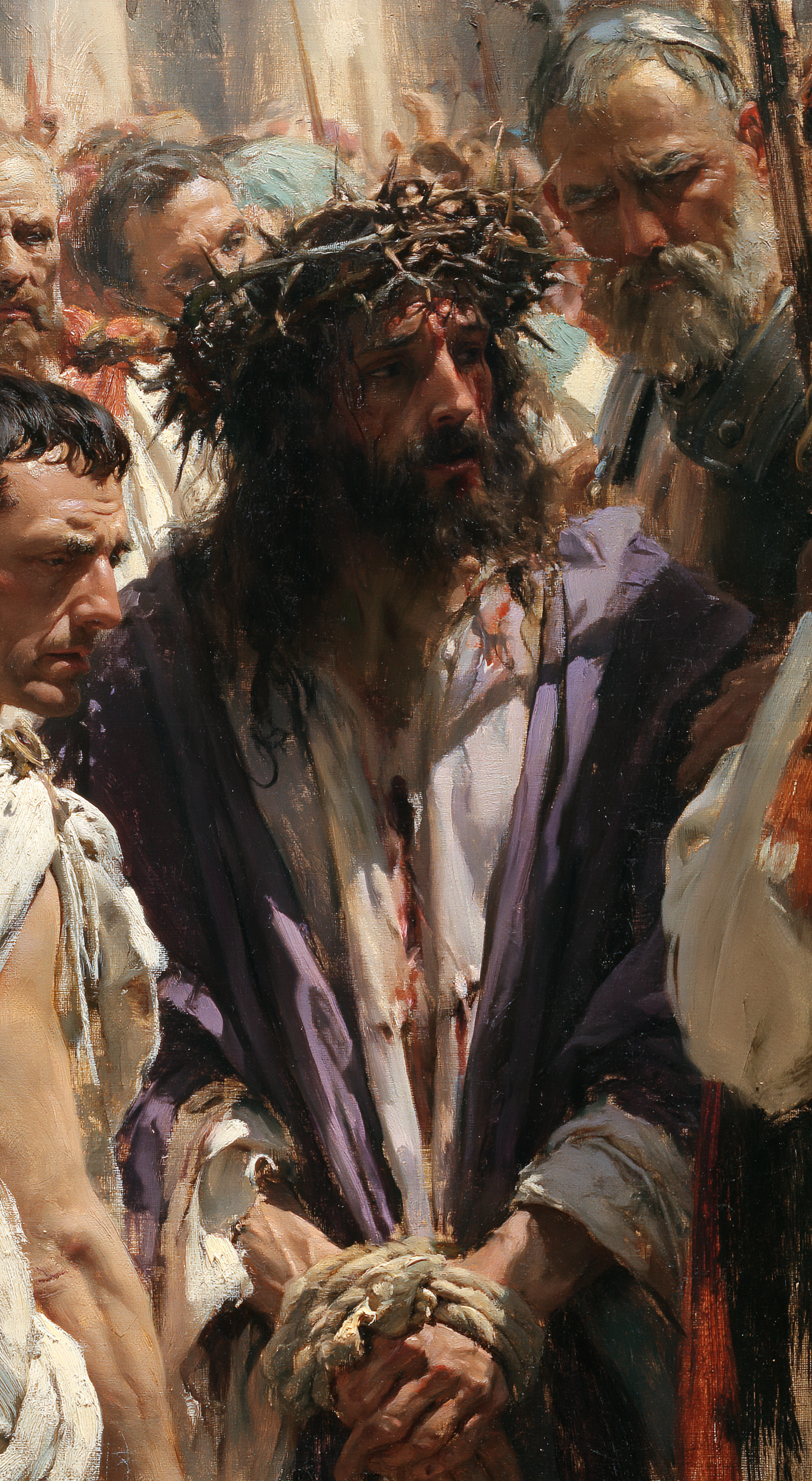 Ecce Homo — Vue rapprochée psychologique · Portrait n° 7 — aperçu de la finition sélectionnée