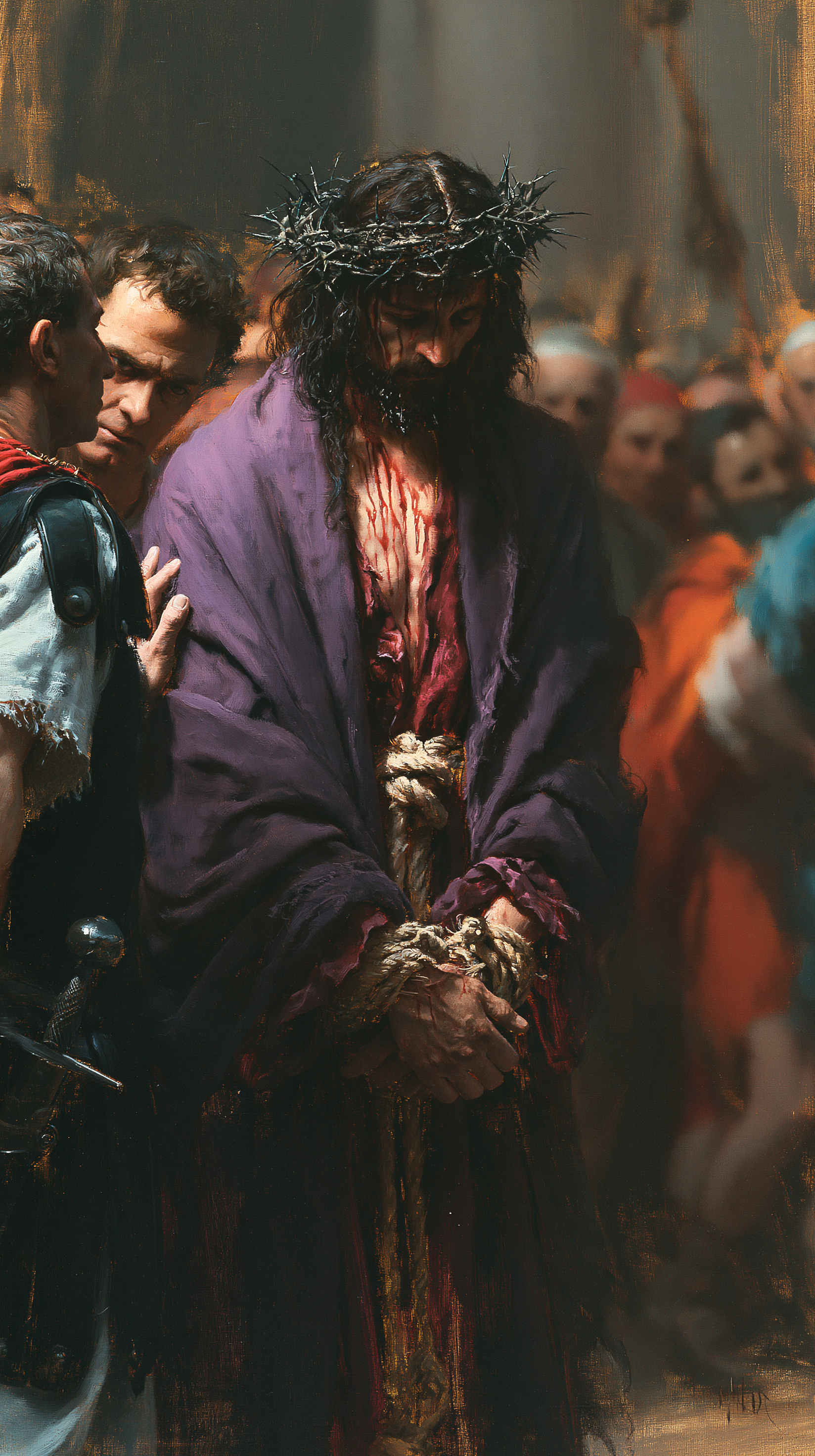 Ecce Homo — Vue rapprochée psychologique · Portrait n° 9 — aperçu de la finition sélectionnée