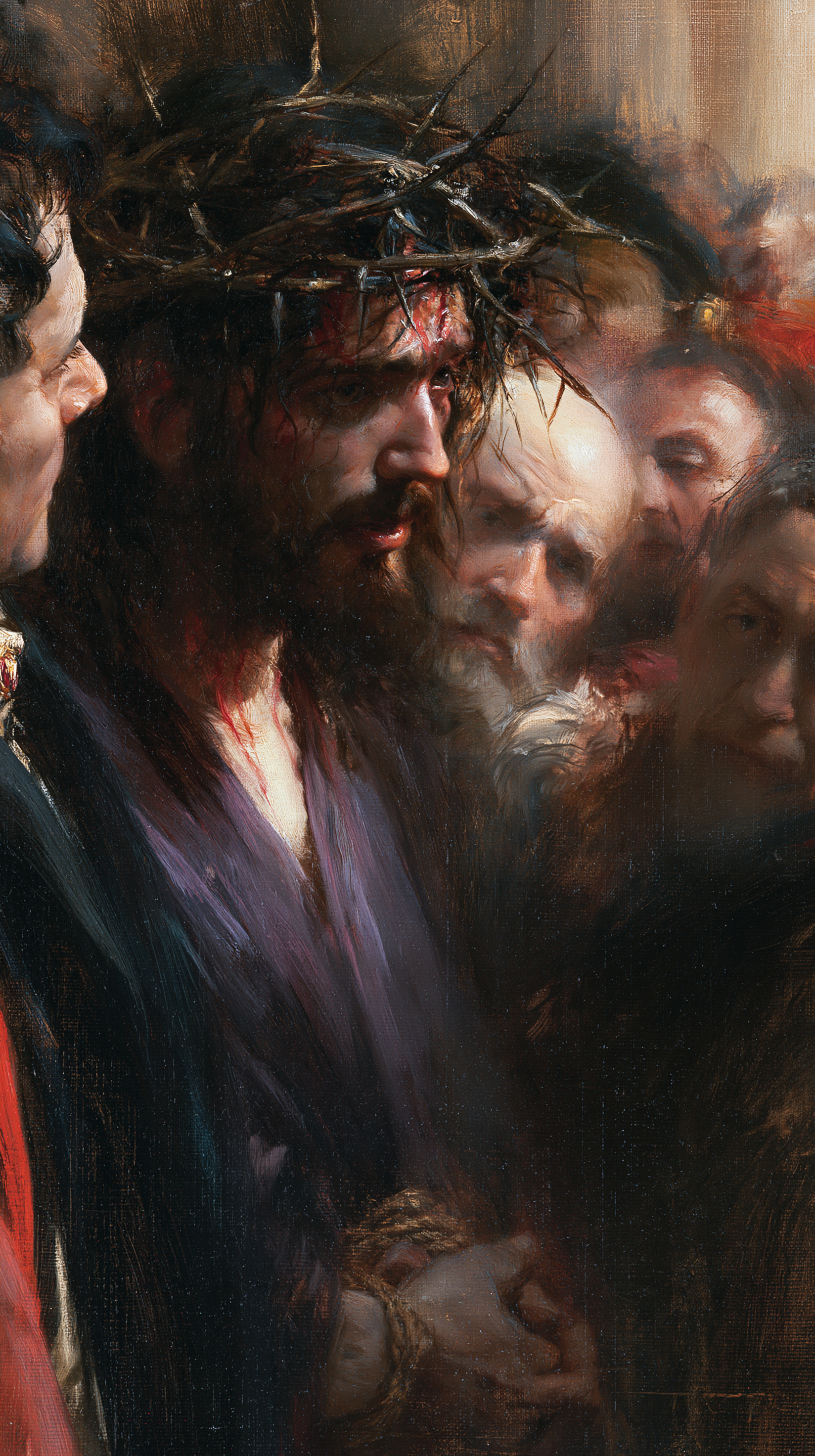 Ecce Homo — Vue rapprochée psychologique · Portrait n° 10 — aperçu de la finition sélectionnée