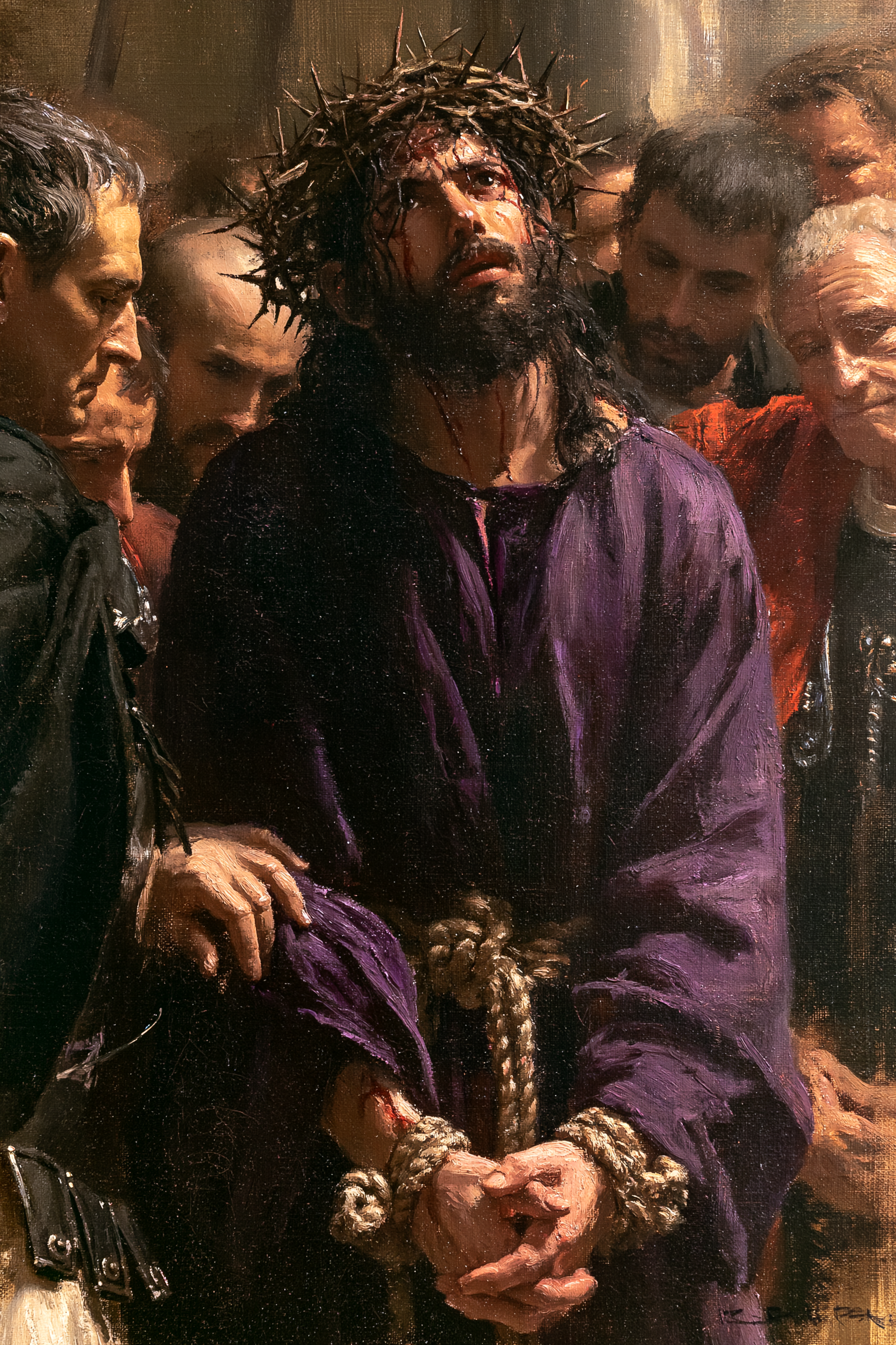 Ecce Homo — Vue rapprochée psychologique · Portrait n° 15 — aperçu de la finition sélectionnée