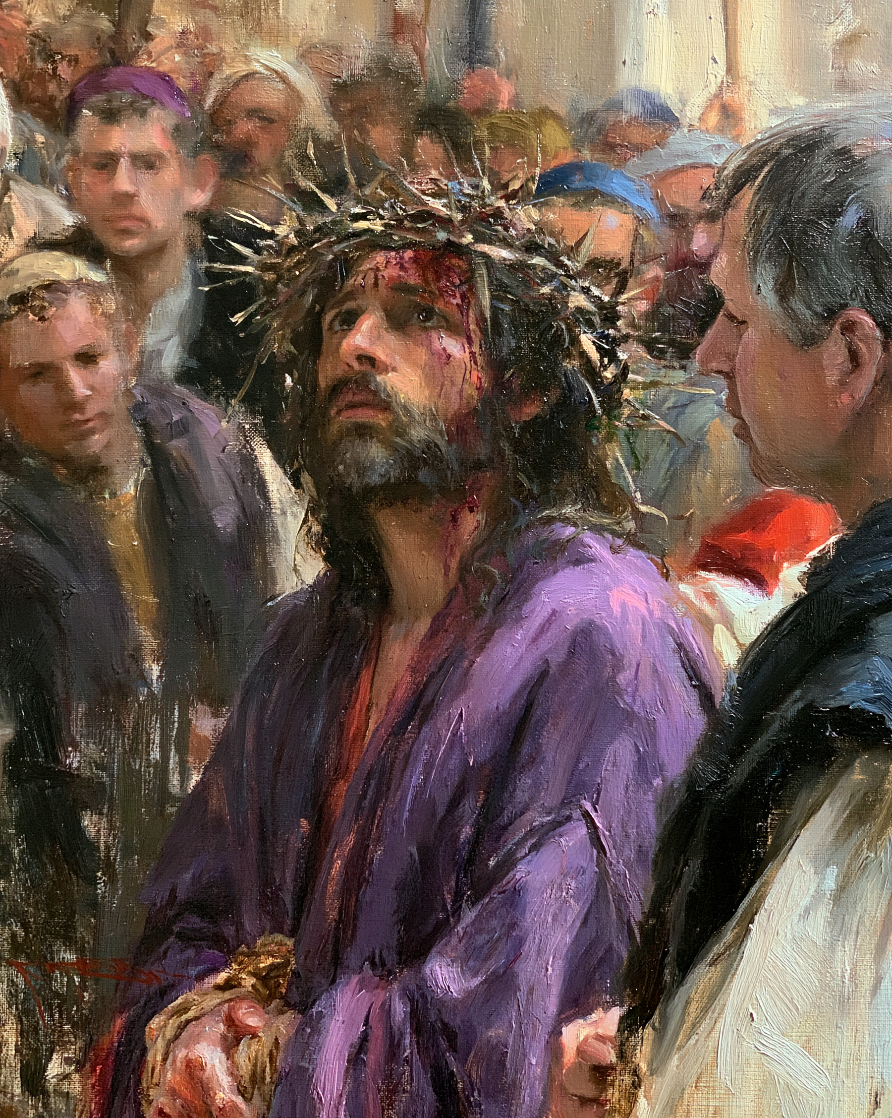 Ecce Homo — Vue rapprochée psychologique · Portrait n° 23 — aperçu de la finition sélectionnée
