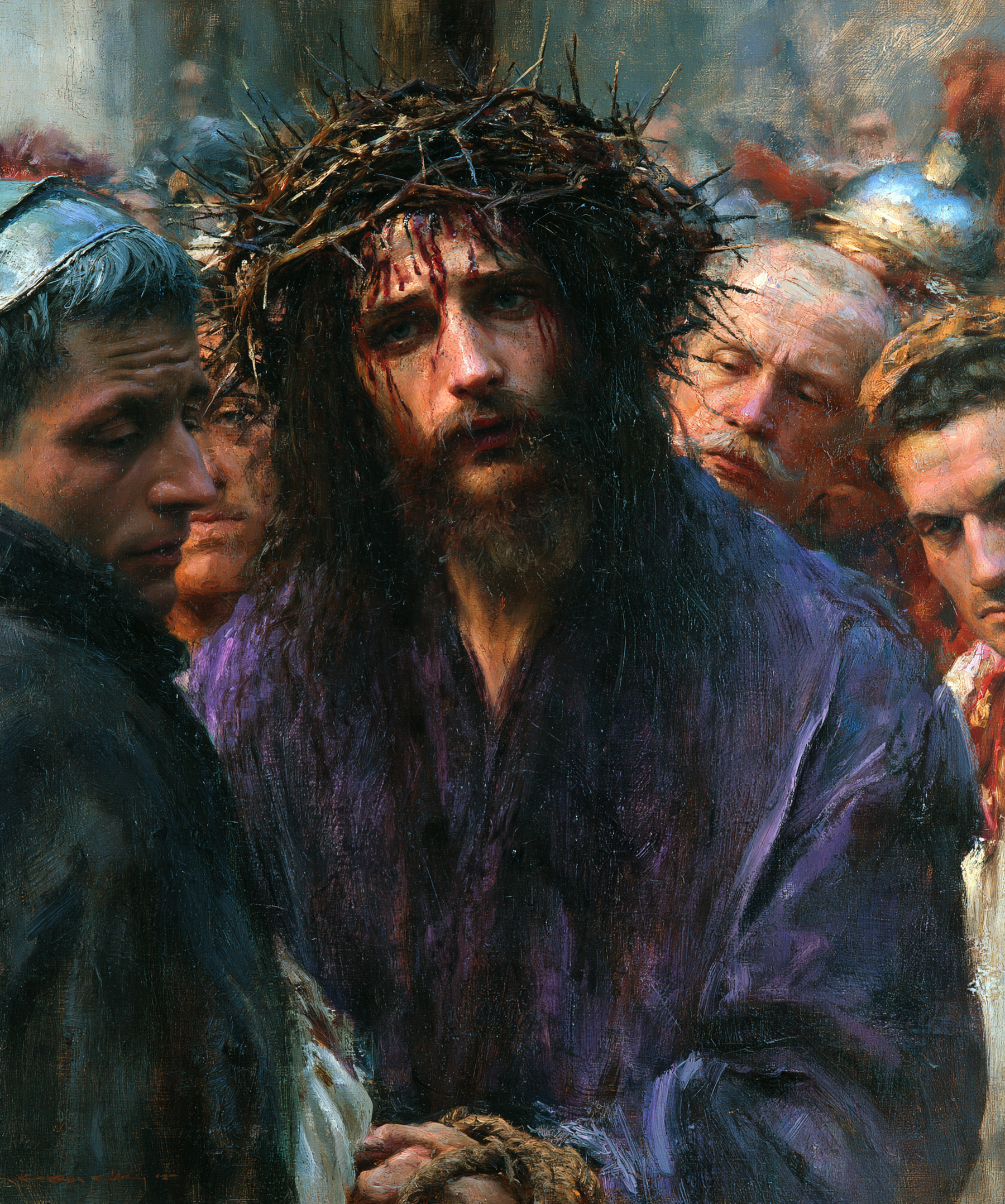 Ecce Homo — Vue rapprochée psychologique · Portrait n° 25 — aperçu de la finition sélectionnée