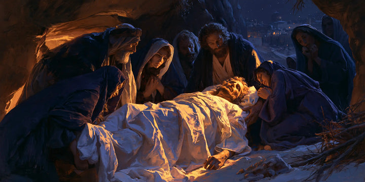 The Entombment of Jesus Christ — Faces in the Linen’s Halo