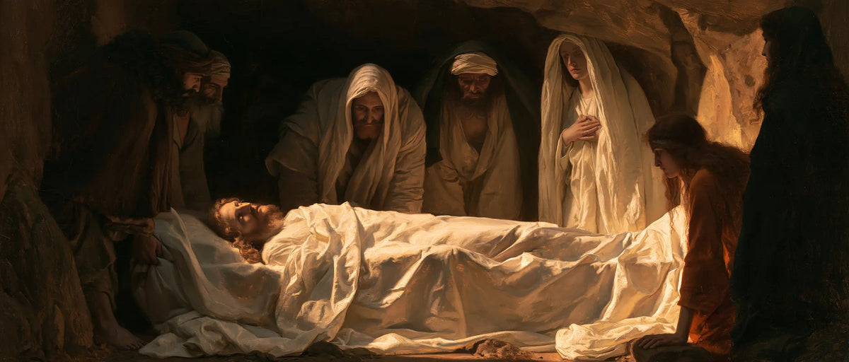 The Entombment of Jesus Christ — Ivory Beneath Veils of Light