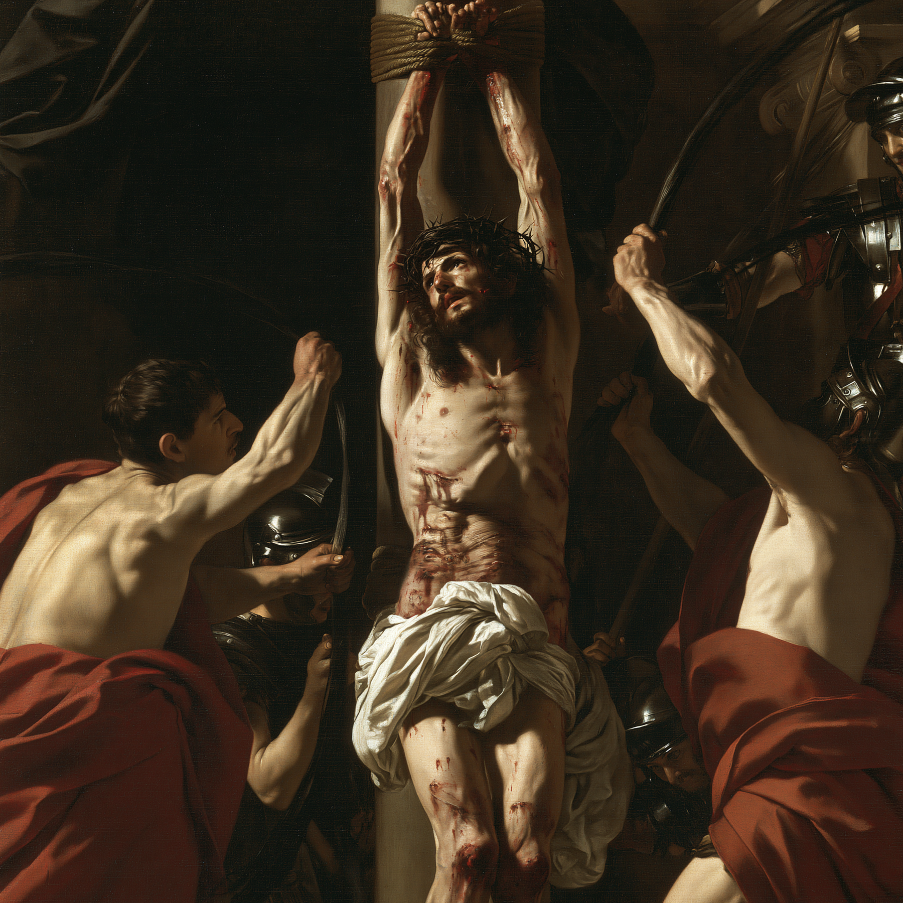 La Flagellation du Christ — Baroque théâtral · Carré n° 1 — aperçu de la finition sélectionnée