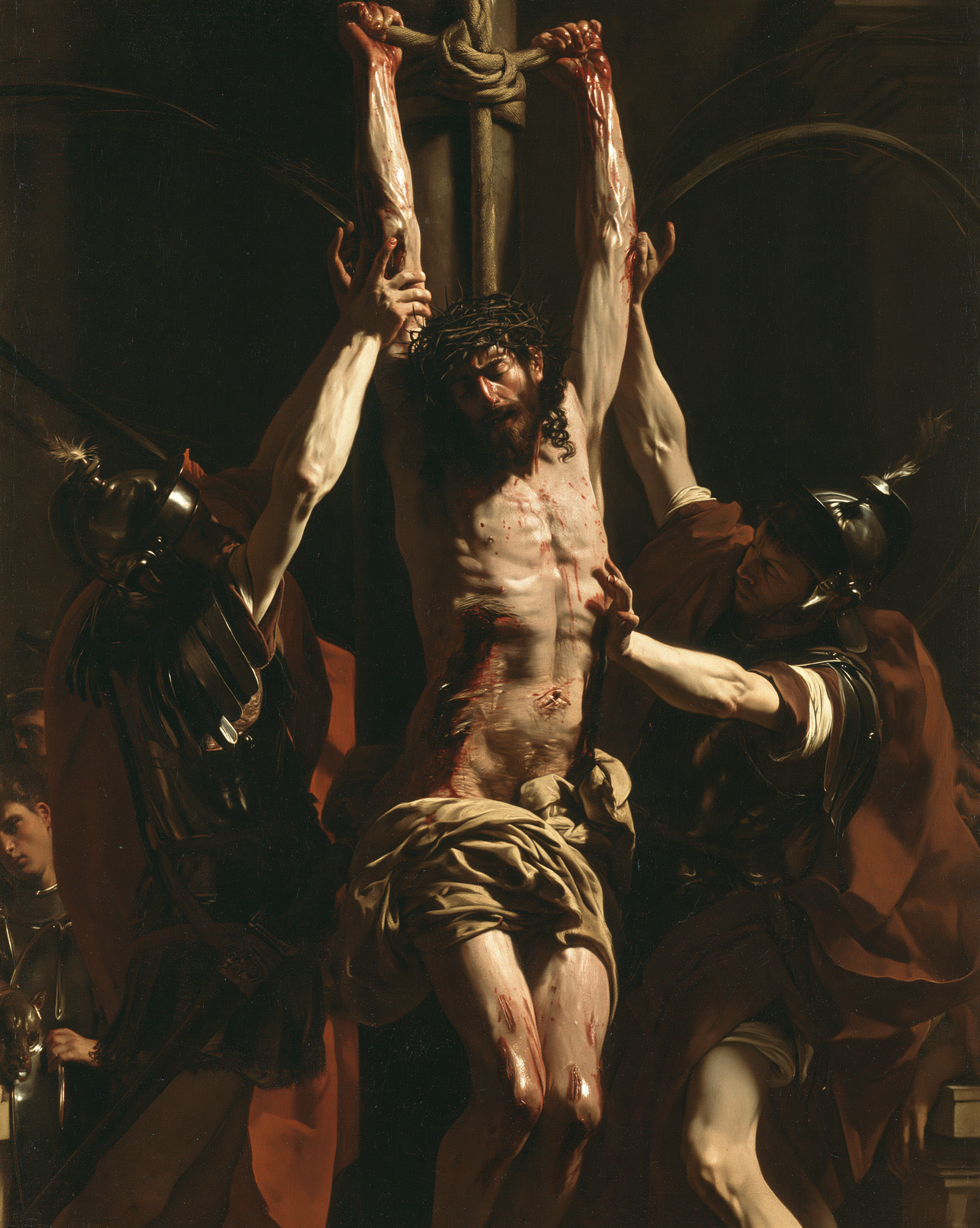 La Flagellation du Christ — Baroque théâtral · Portrait n° 6 — aperçu de la finition sélectionnée