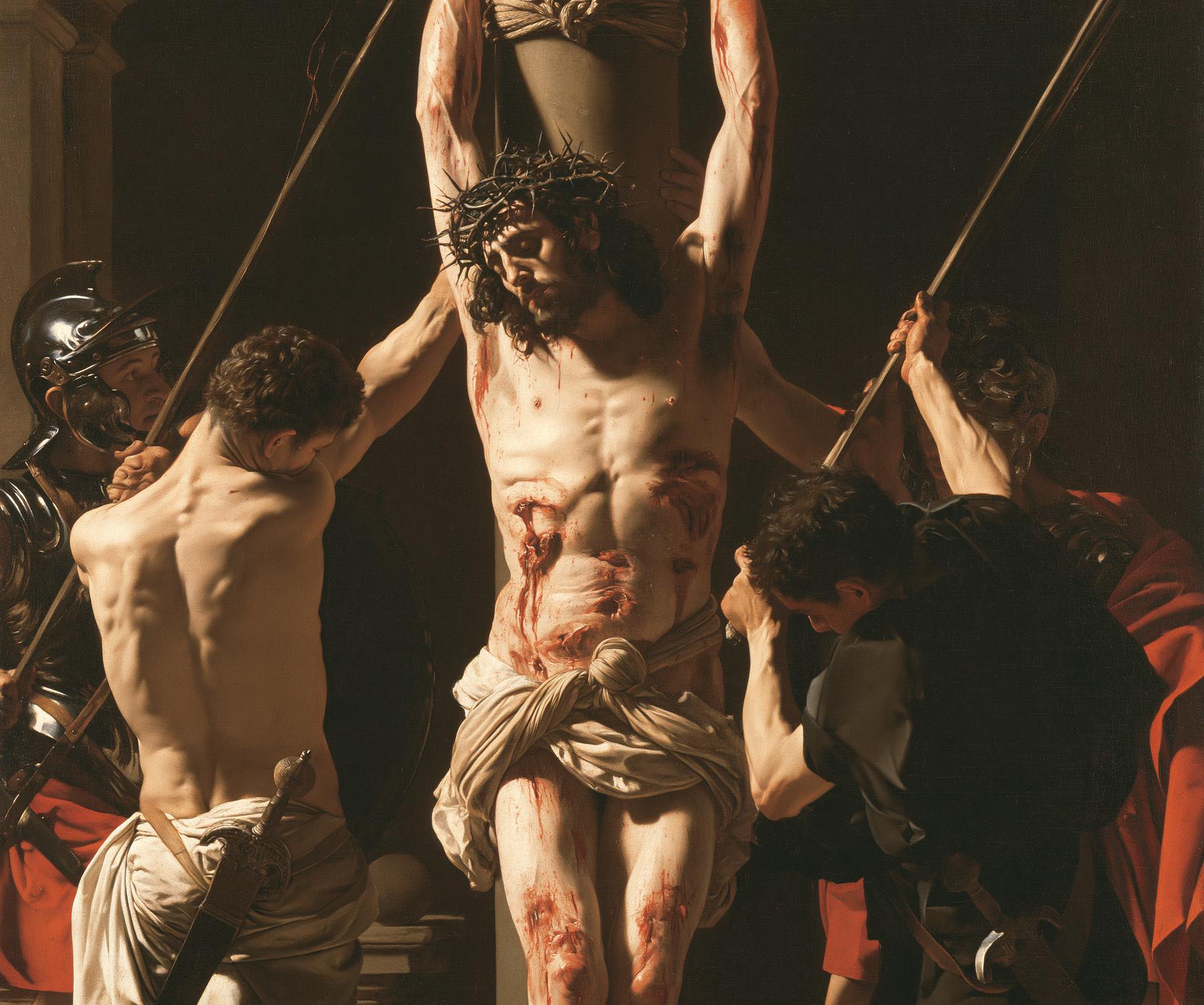 La Flagellation du Christ — Caravage - ténébrisme · Paysage n° 4 — aperçu de la finition sélectionnée