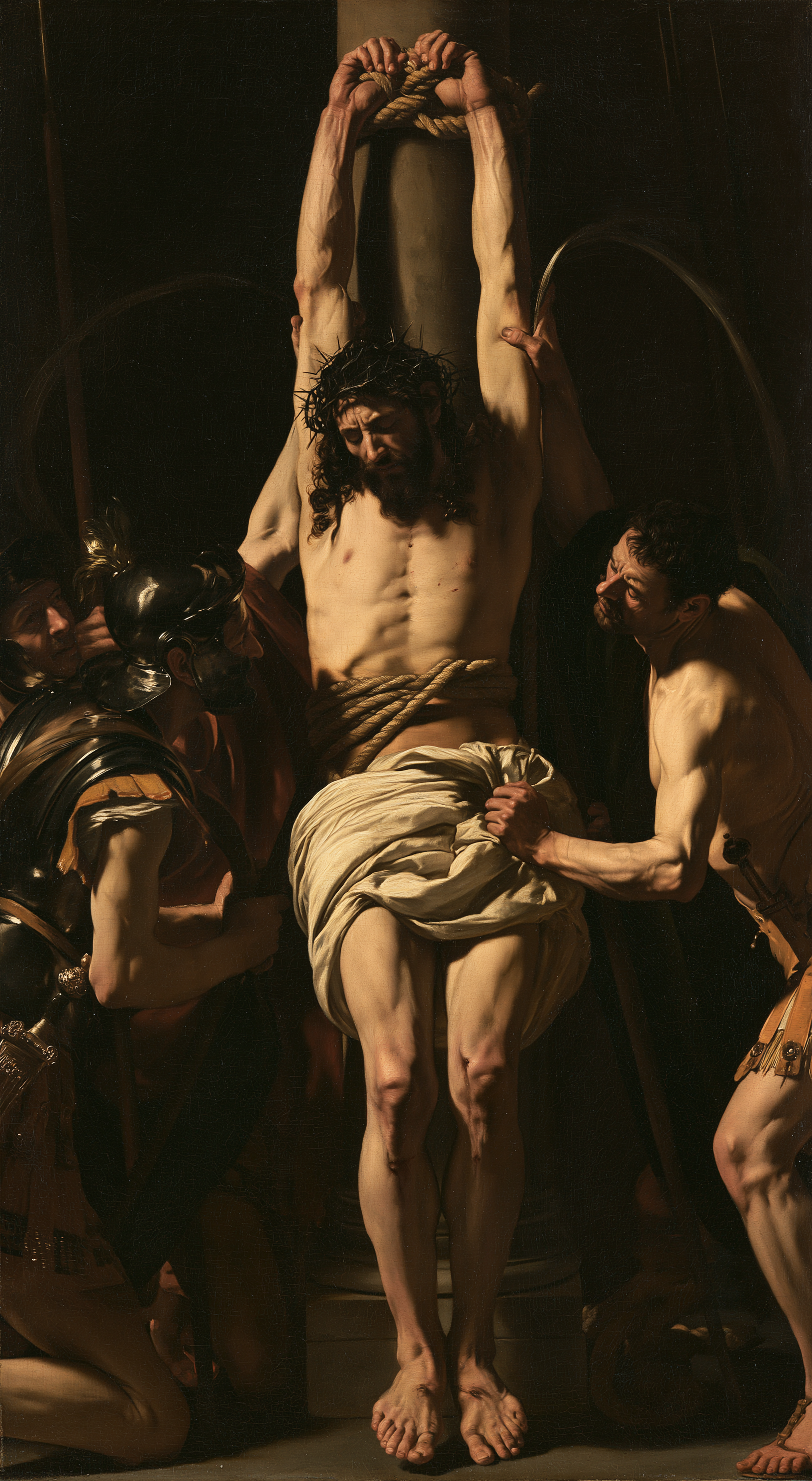 La Flagellation du Christ — Caravage - ténébrisme · Portrait n° 2 — aperçu de la finition sélectionnée