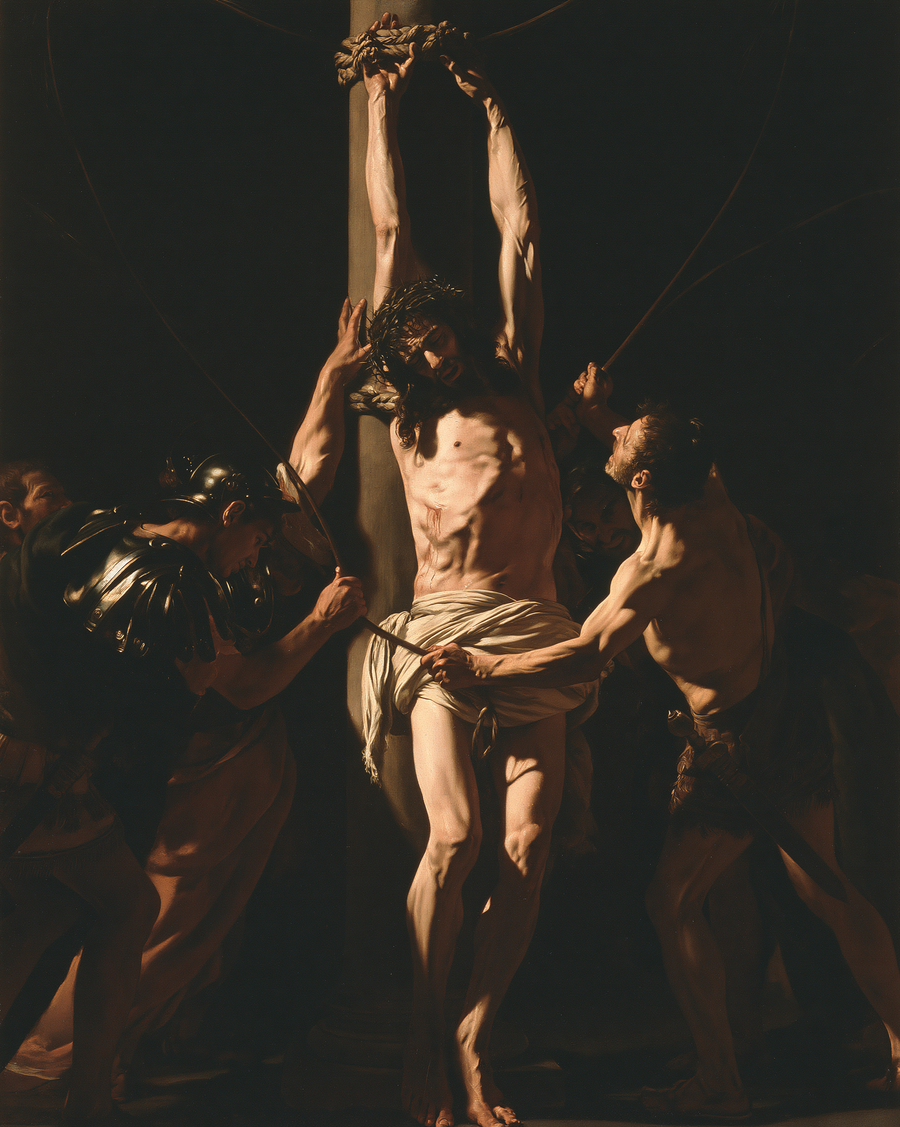 La Flagellation du Christ — Caravage - ténébrisme · Portrait n° 3