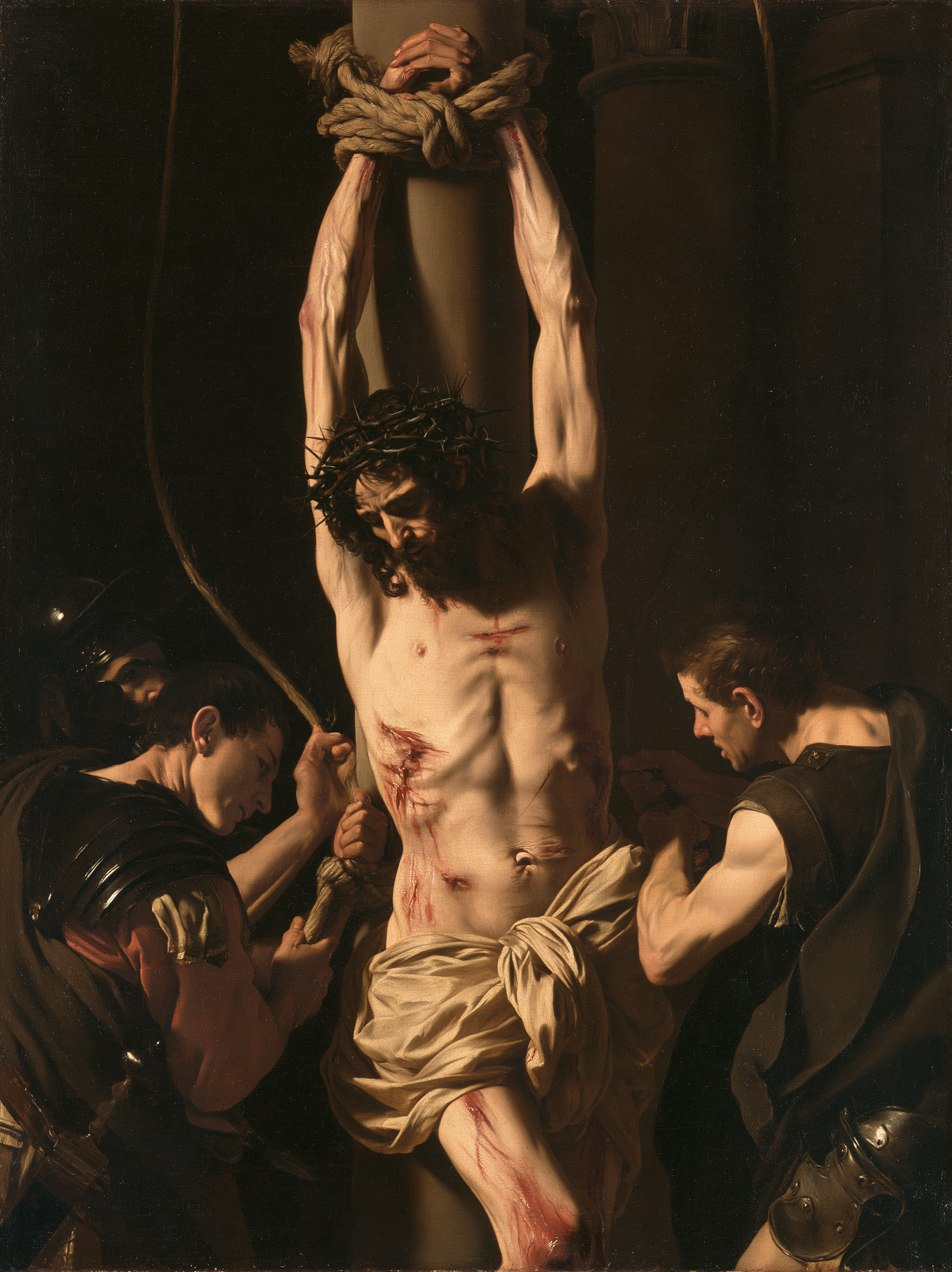 La Flagellation du Christ — Caravage - ténébrisme · Portrait n° 11 — aperçu de la finition sélectionnée