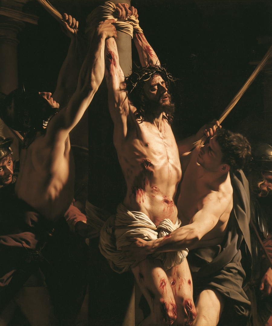 La Flagellation du Christ — Caravage - ténébrisme · Portrait n° 15