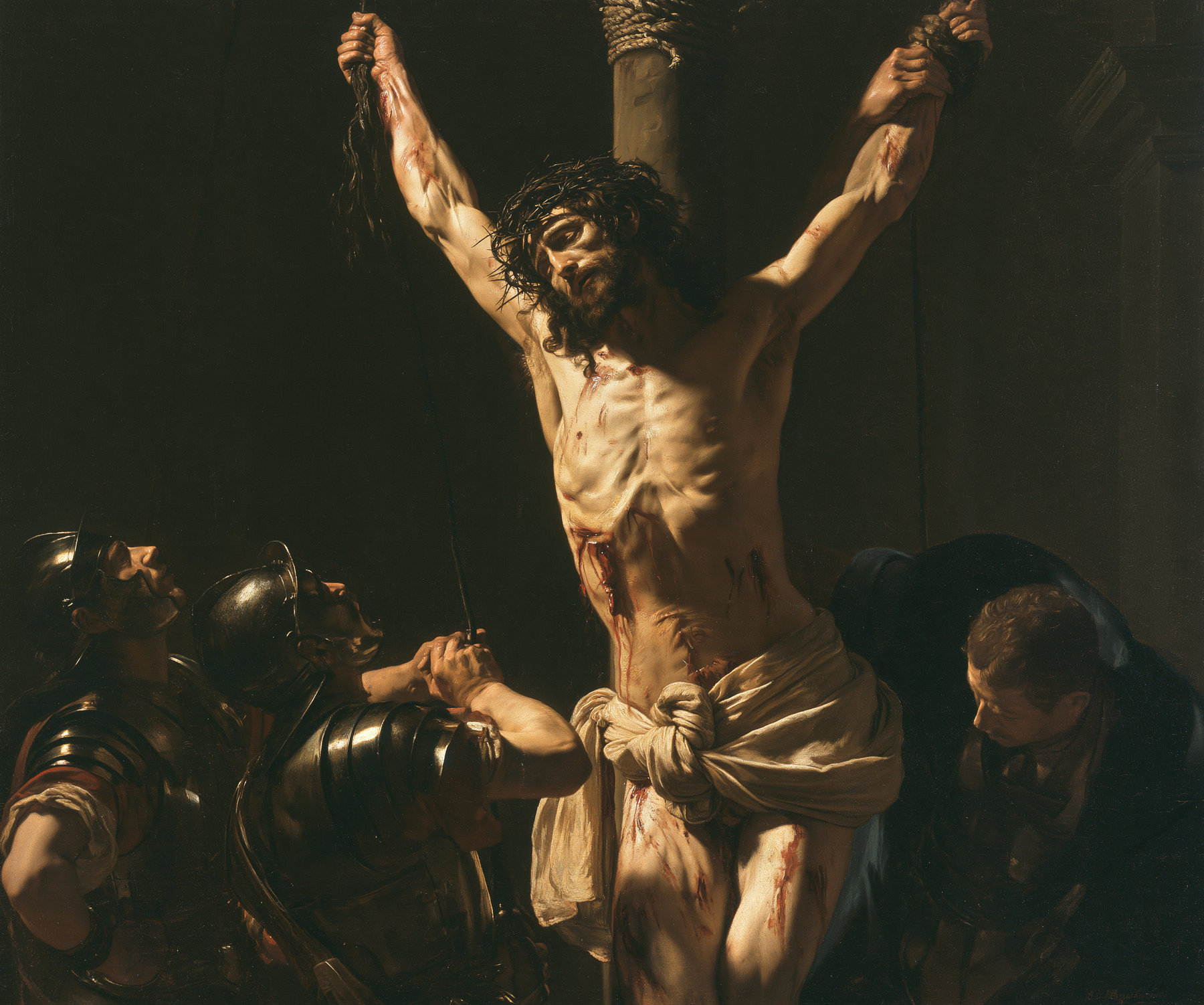 La Flagellation du Christ — Clair-obscur bleu nuit · Paysage n° 2 — aperçu de la finition sélectionnée