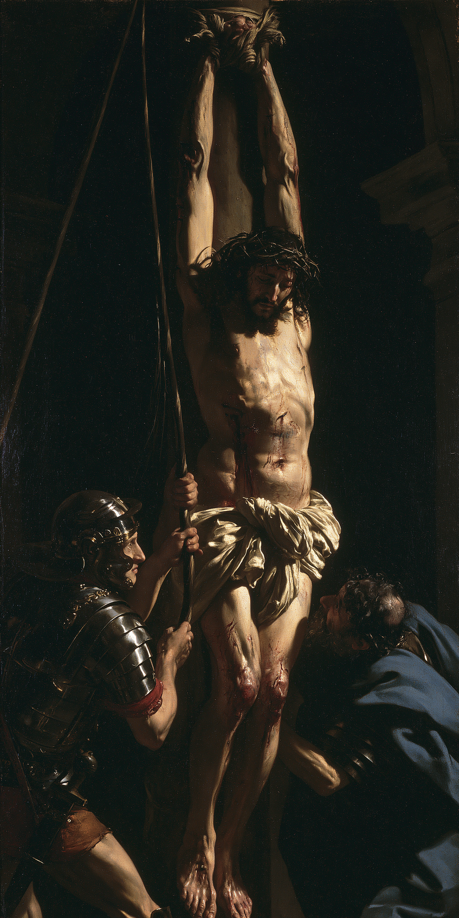 La Flagellation du Christ — Clair-obscur bleu nuit · Portrait n° 4