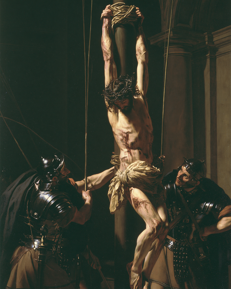 La Flagellation du Christ — Clair-obscur bleu nuit · Portrait n° 17