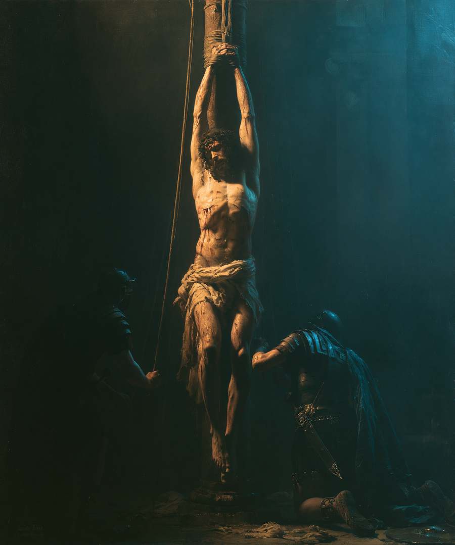 La Flagellation du Christ — Clair-obscur bleu nuit · Portrait n° 22