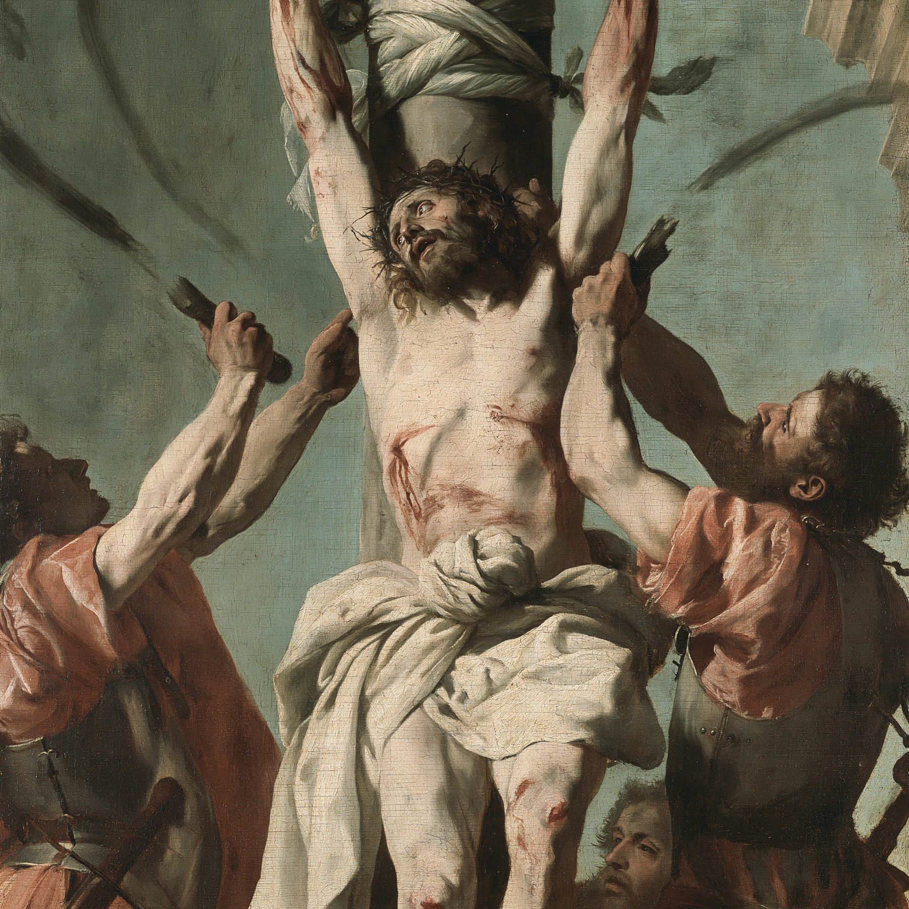 La Flagellation du Christ — Explosion de mouvement · Carré n° 1 — aperçu de la finition sélectionnée