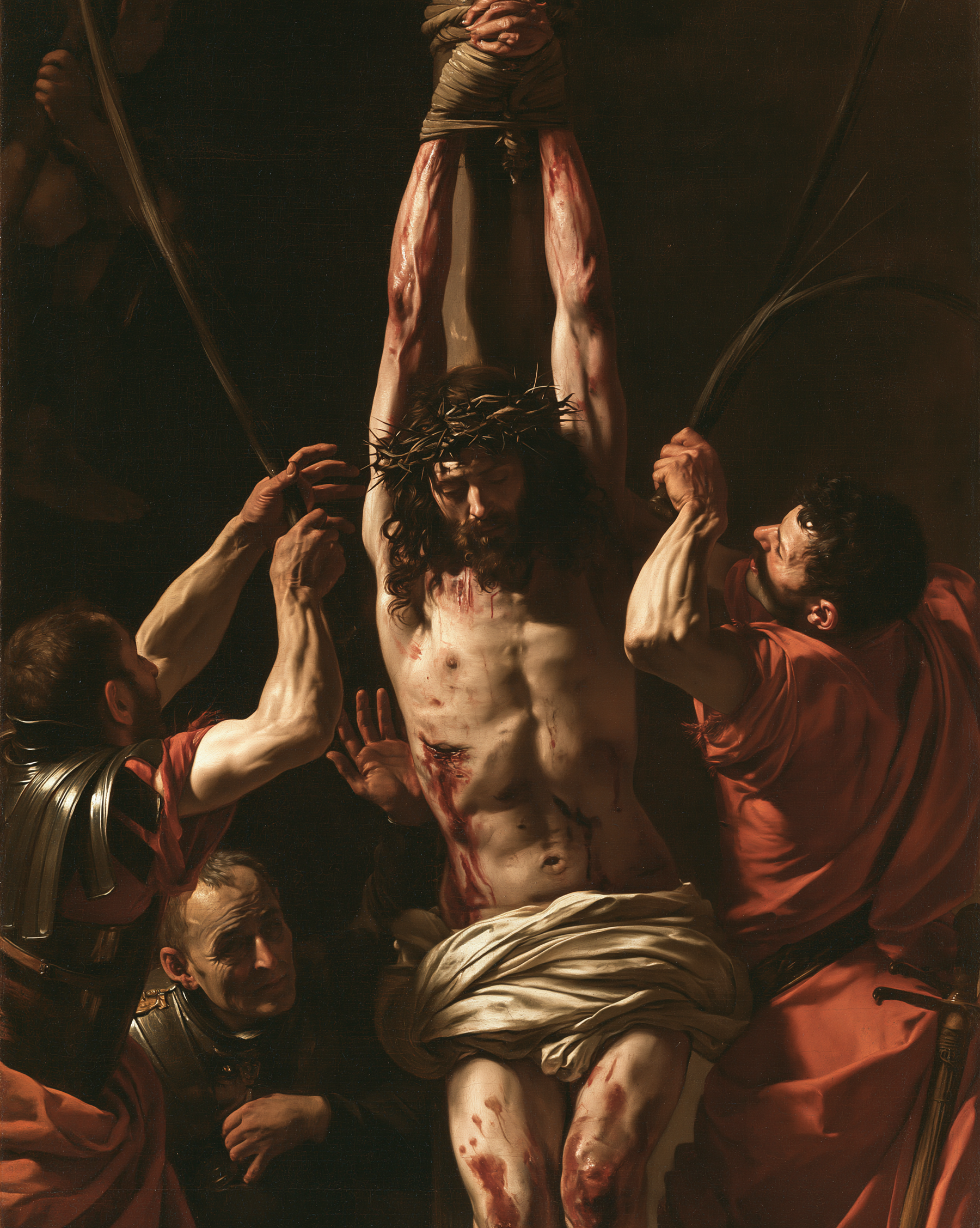 La Flagellation du Christ — Explosion de mouvement · Portrait n° 16 — aperçu de la finition sélectionnée