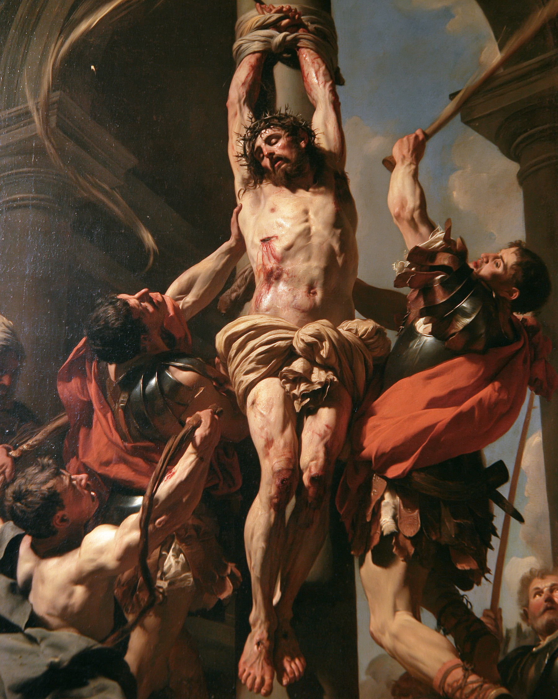 La Flagellation du Christ — Explosion de mouvement · Portrait n° 18 — aperçu de la finition sélectionnée