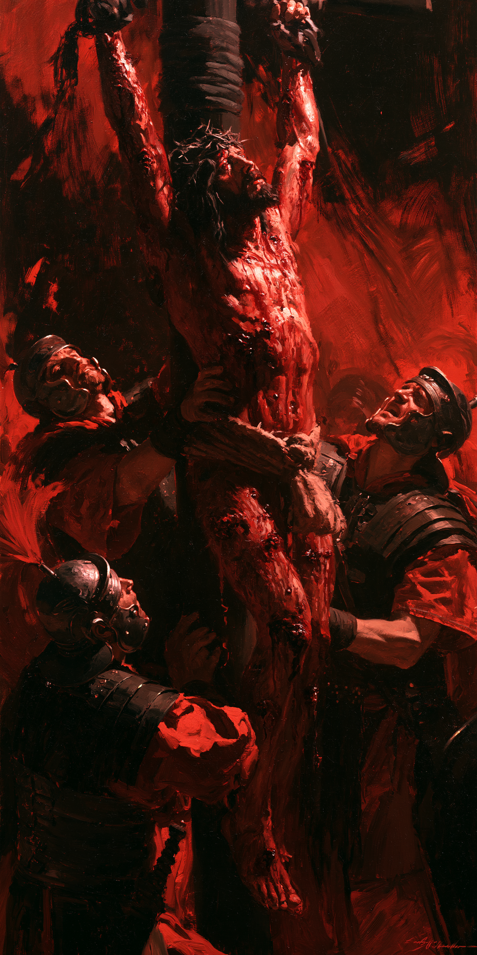 La Flagellation du Christ — Expressionniste · Portrait n° 2 — aperçu de la finition sélectionnée