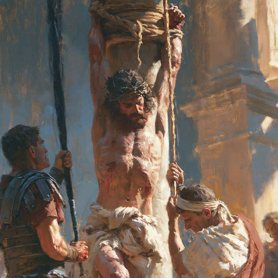 La Flagellation du Christ — Impressionniste · Carré n° 1