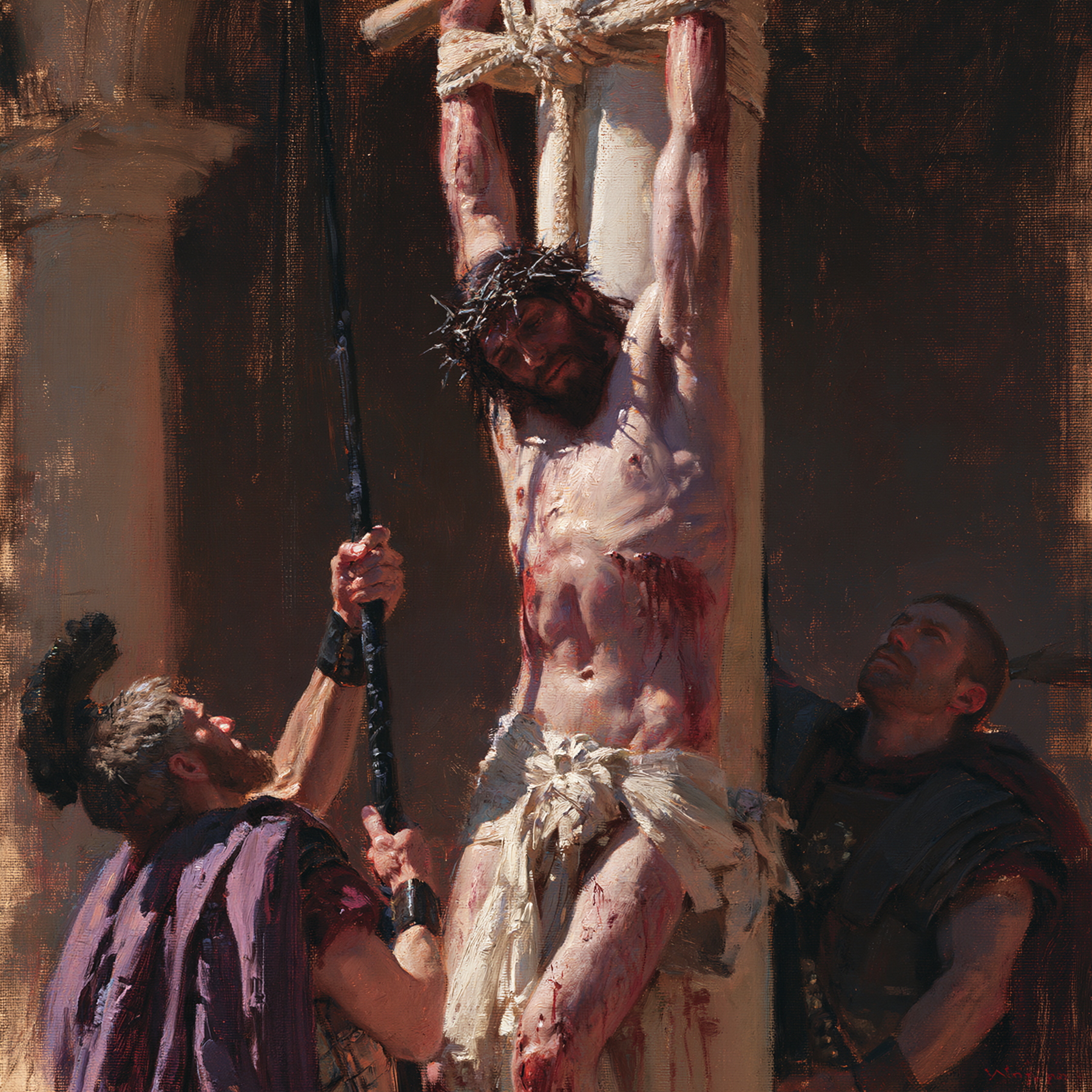 La Flagellation du Christ — Impressionniste · Carré n° 2 — aperçu de la finition sélectionnée