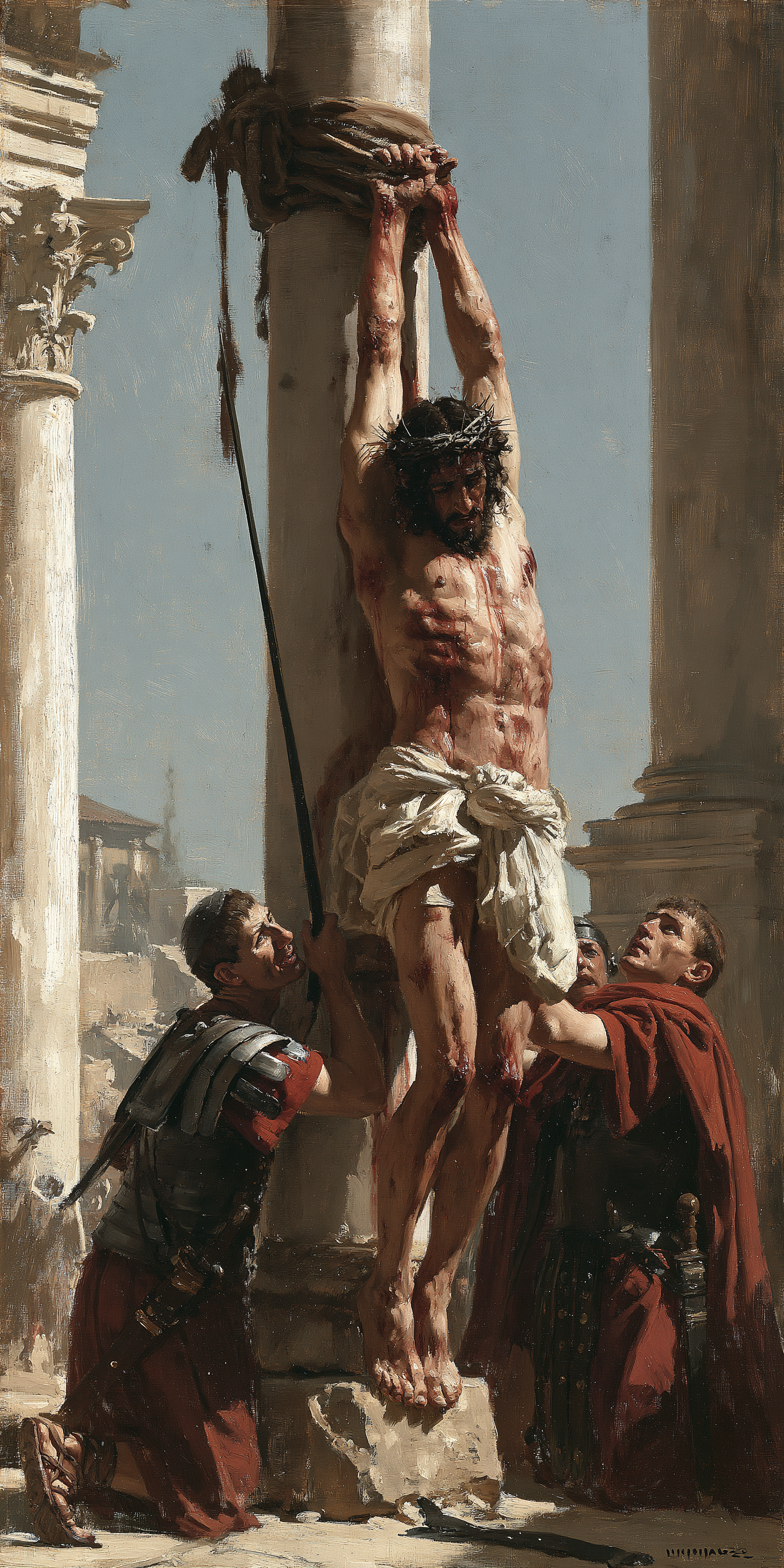 La Flagellation du Christ — Impressionniste · Portrait n° 1 — aperçu de la finition sélectionnée