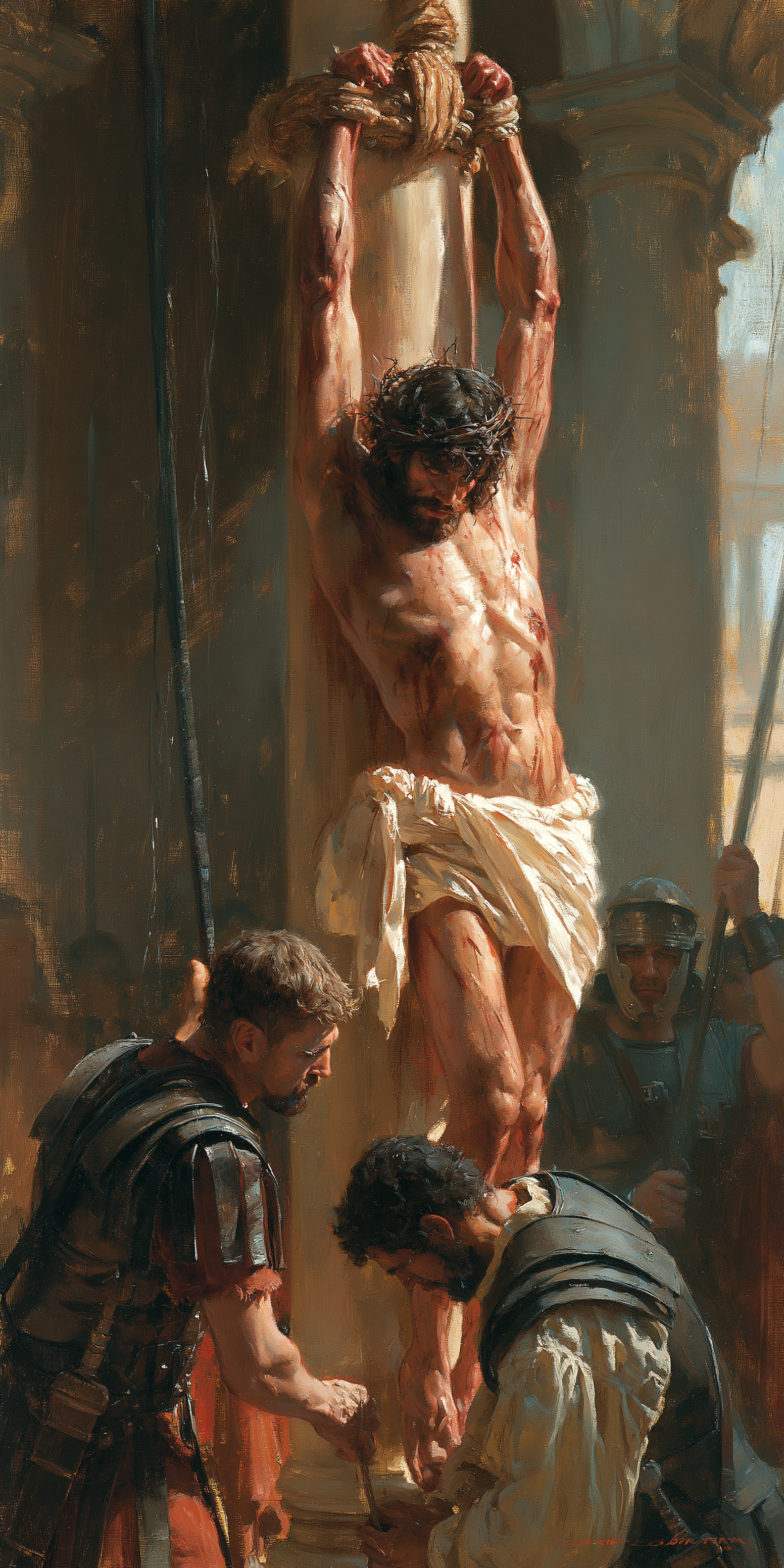 La Flagellation du Christ — Impressionniste · Portrait n° 3 — aperçu de la finition sélectionnée