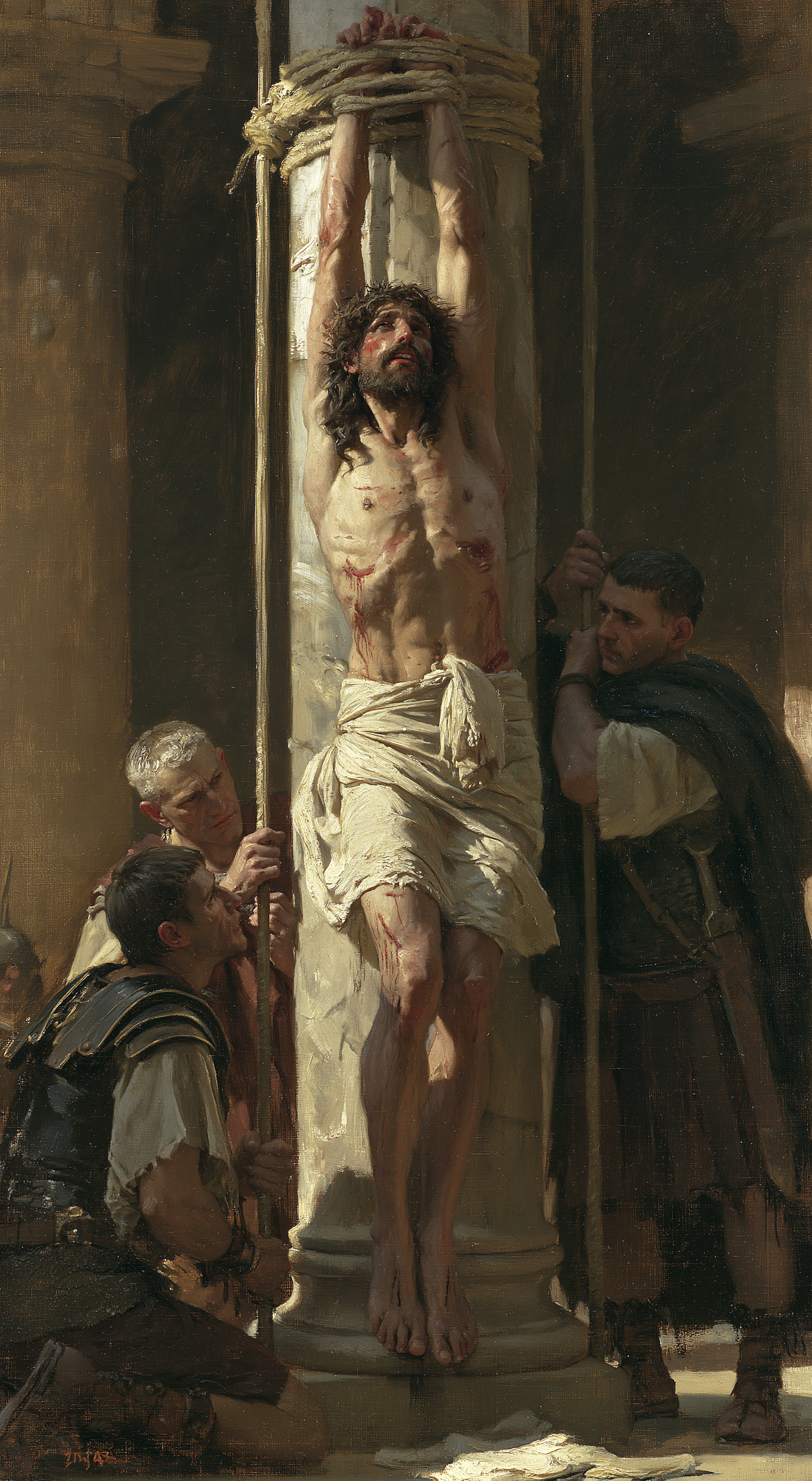 La Flagellation du Christ — Impressionniste · Portrait n° 4 — aperçu de la finition sélectionnée