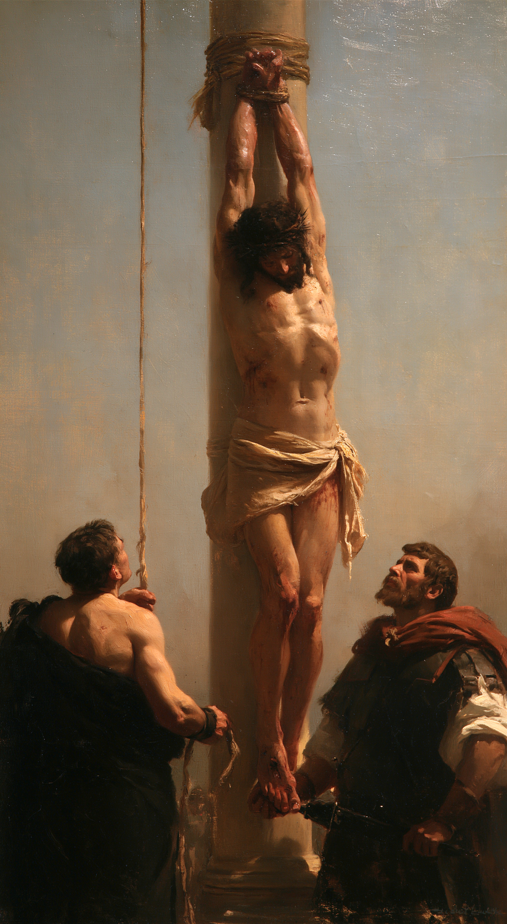La Flagellation du Christ — Impressionniste · Portrait n° 5 — aperçu de la finition sélectionnée