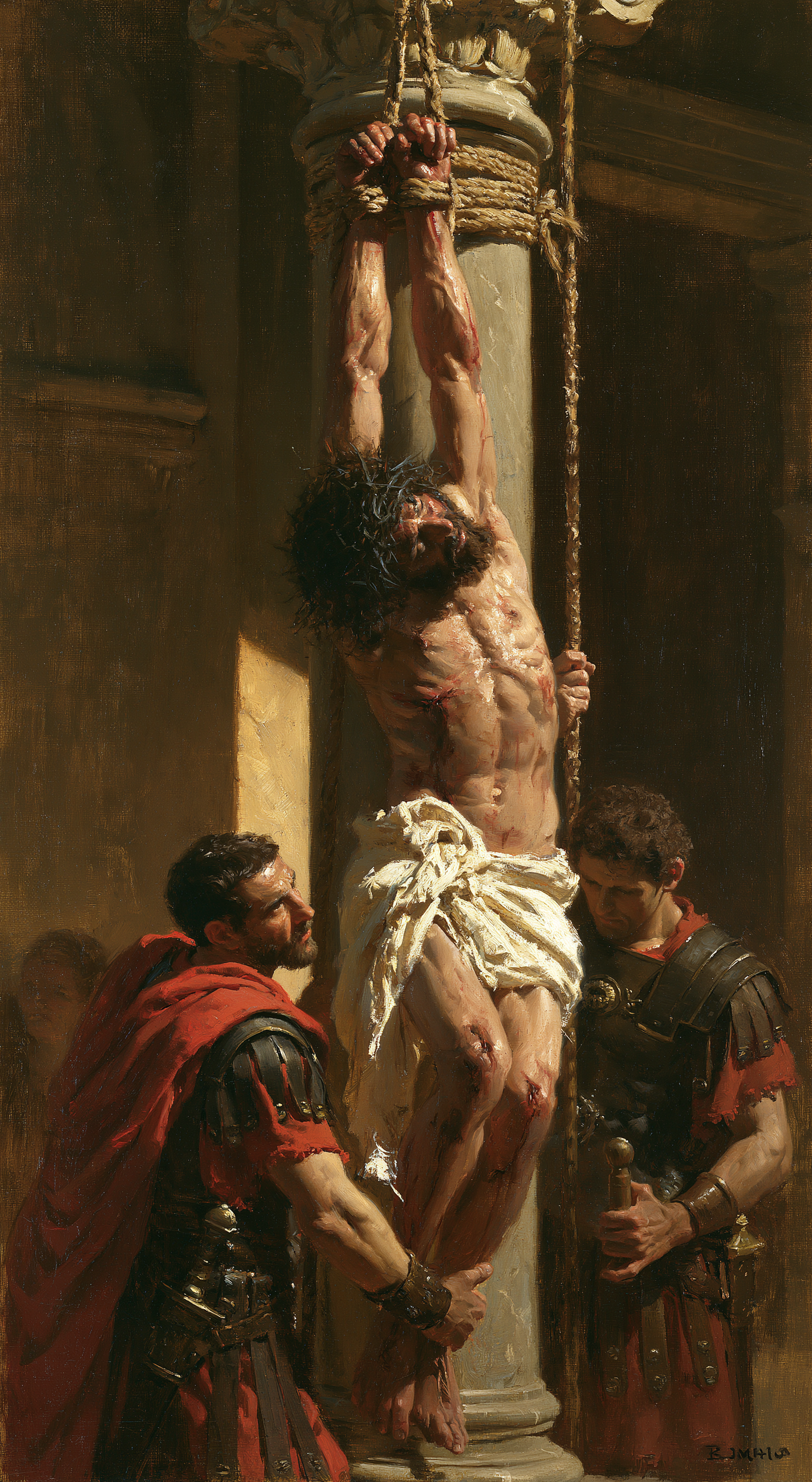 La Flagellation du Christ — Impressionniste · Portrait n° 6 — aperçu de la finition sélectionnée