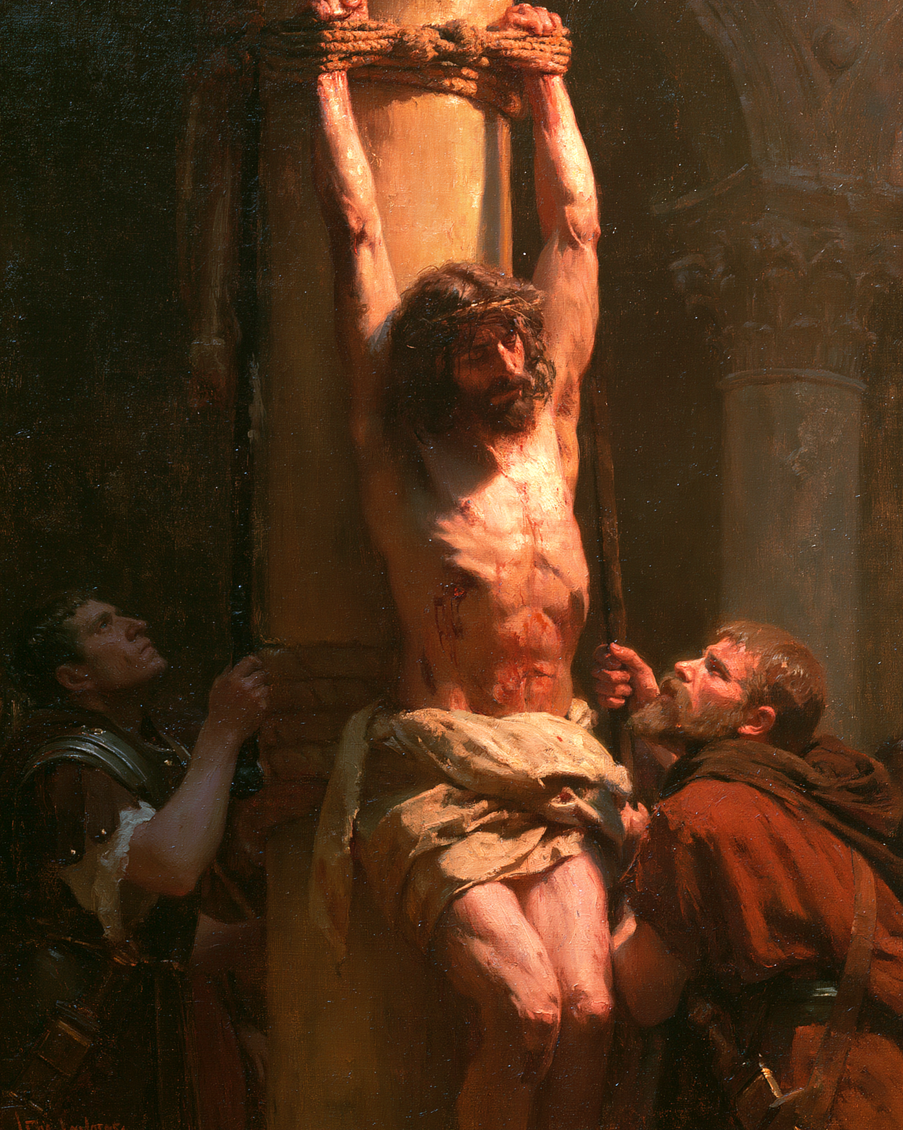 La Flagellation du Christ — Impressionniste · Portrait n° 14 — aperçu de la finition sélectionnée