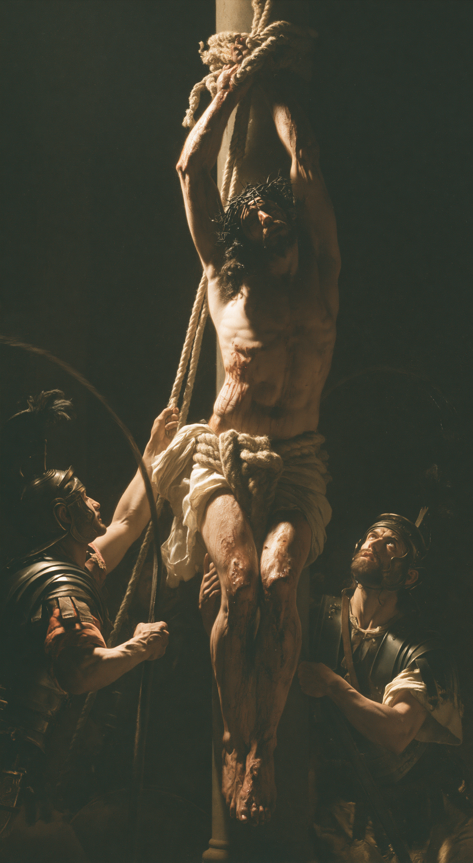La Flagellation du Christ — Lumière divine · Portrait n° 2 — aperçu de la finition sélectionnée