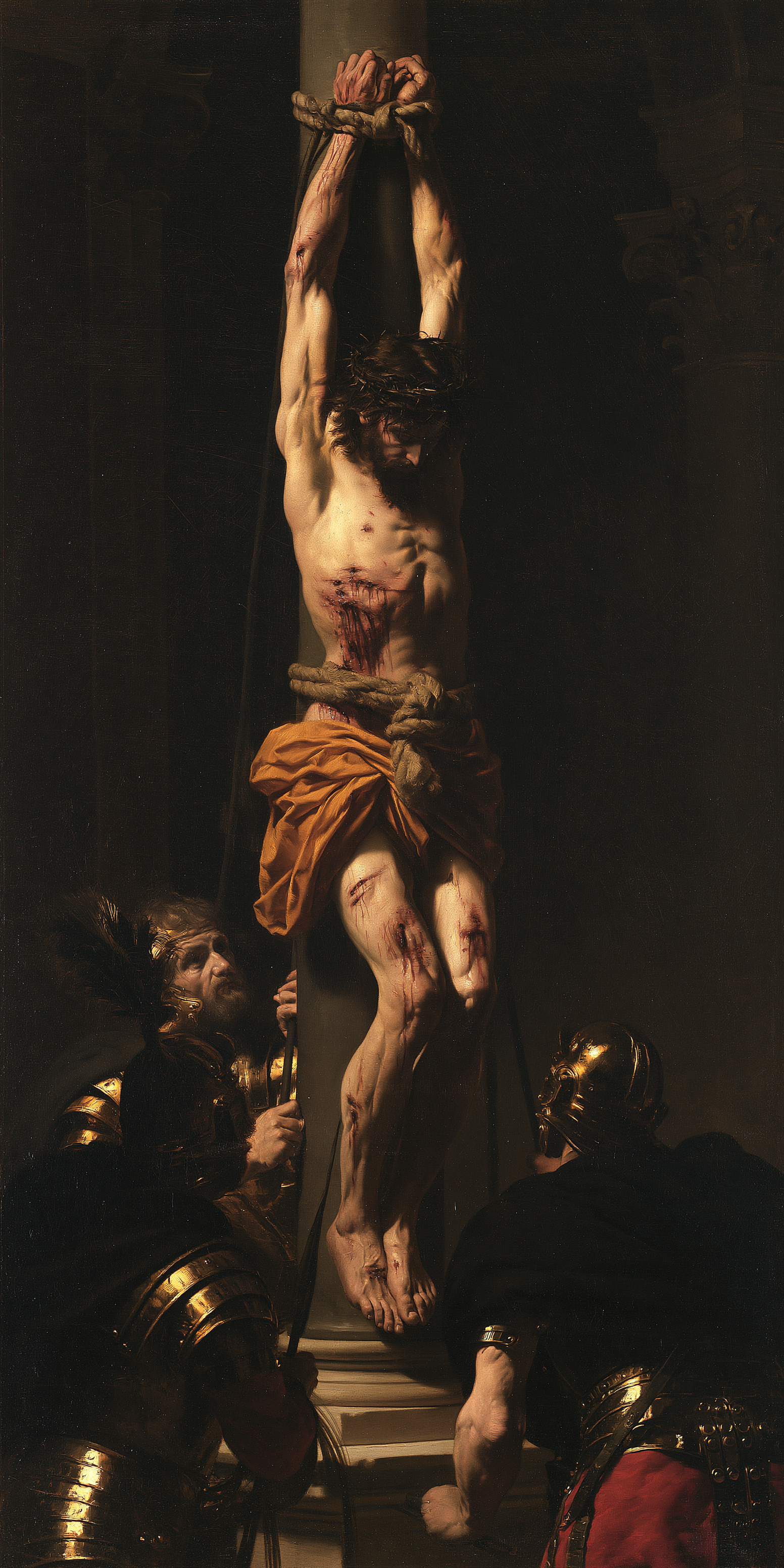La Flagellation du Christ — Noir et or · Portrait n° 2 — aperçu de la finition sélectionnée
