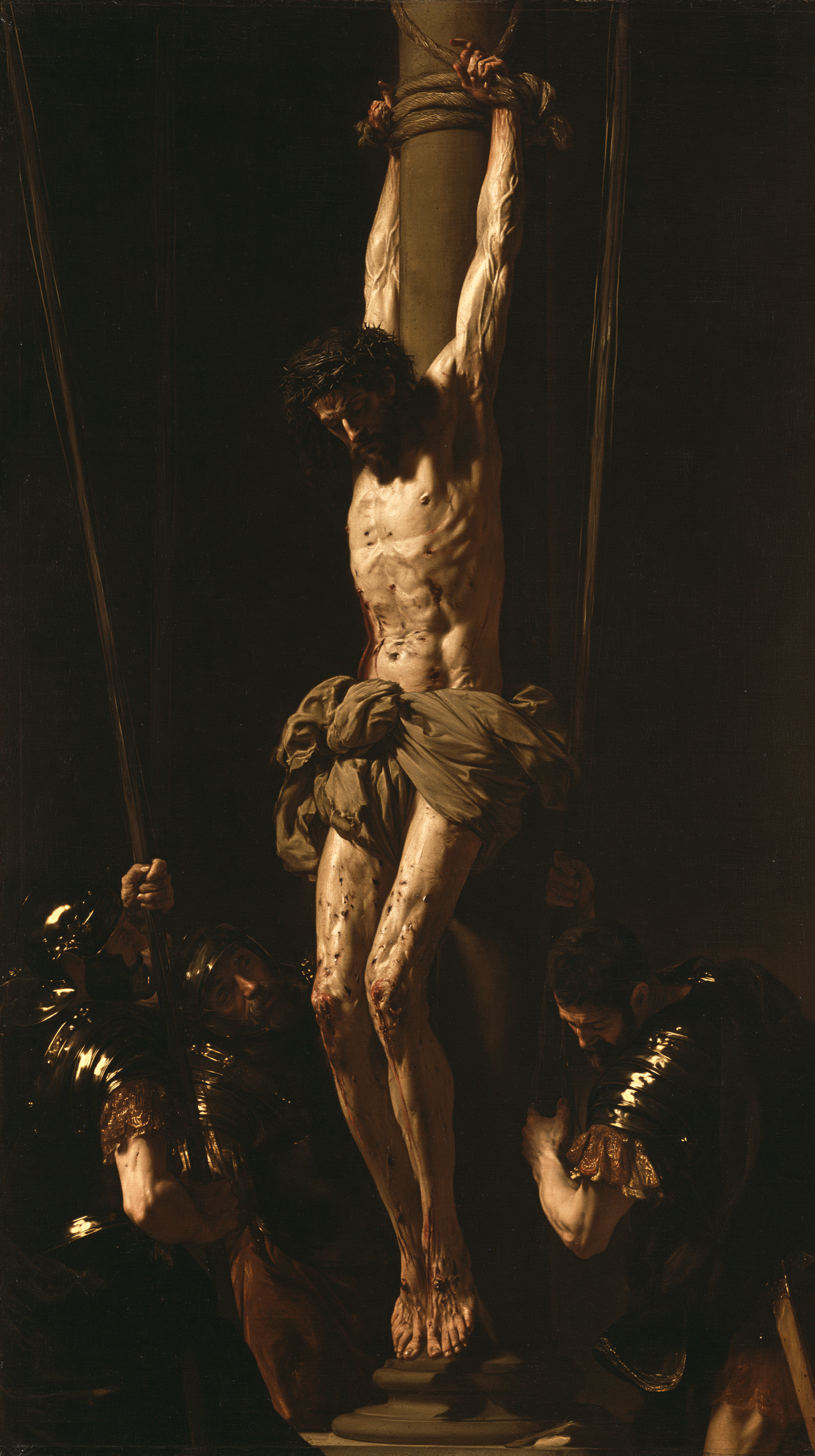 La Flagellation du Christ — Noir et or · Portrait n° 5 — aperçu de la finition sélectionnée