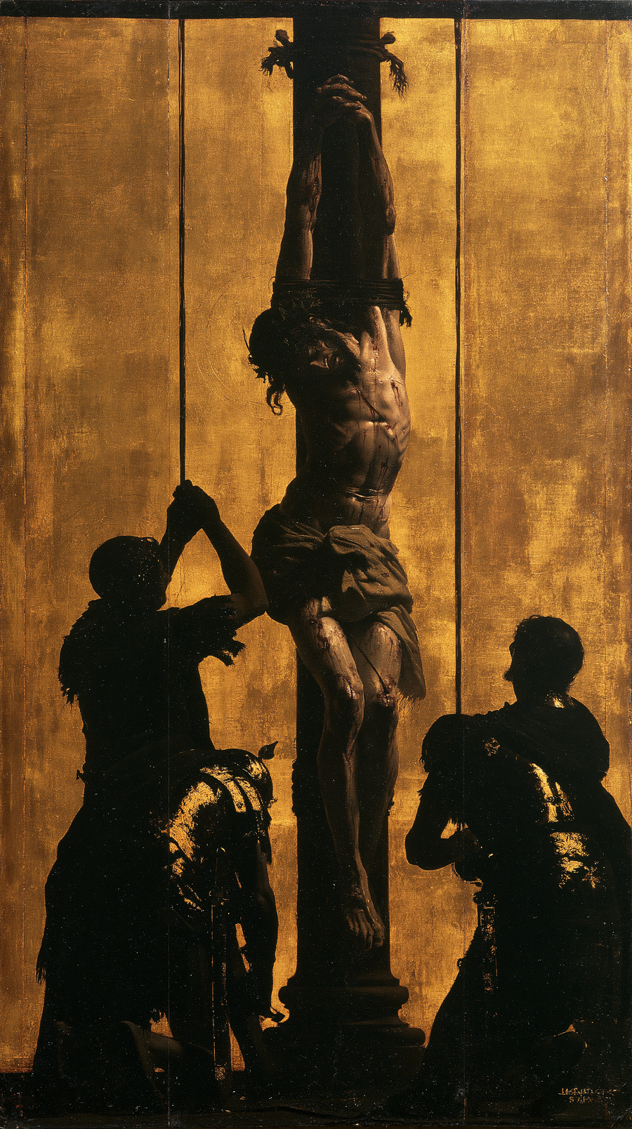 La Flagellation du Christ — Noir et or · Portrait n° 6