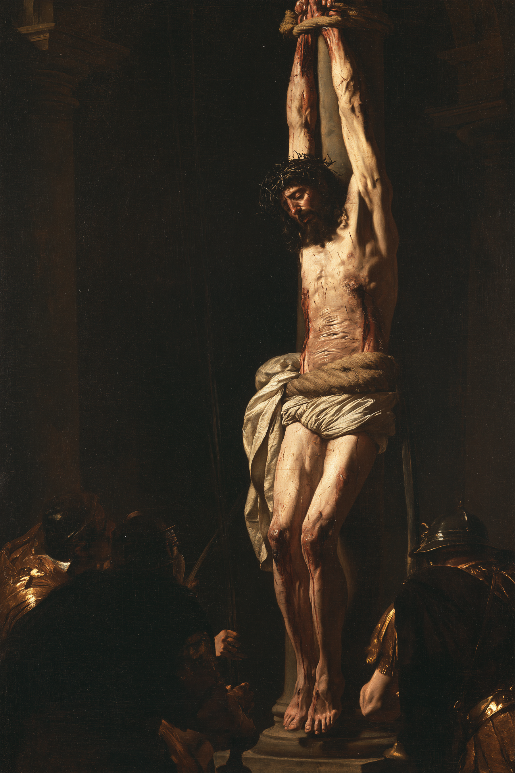 La Flagellation du Christ — Noir et or · Portrait n° 8 — aperçu de la finition sélectionnée