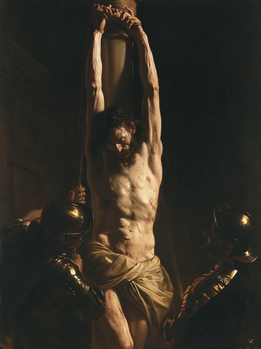 La Flagellation du Christ — Noir et or · Portrait n° 9