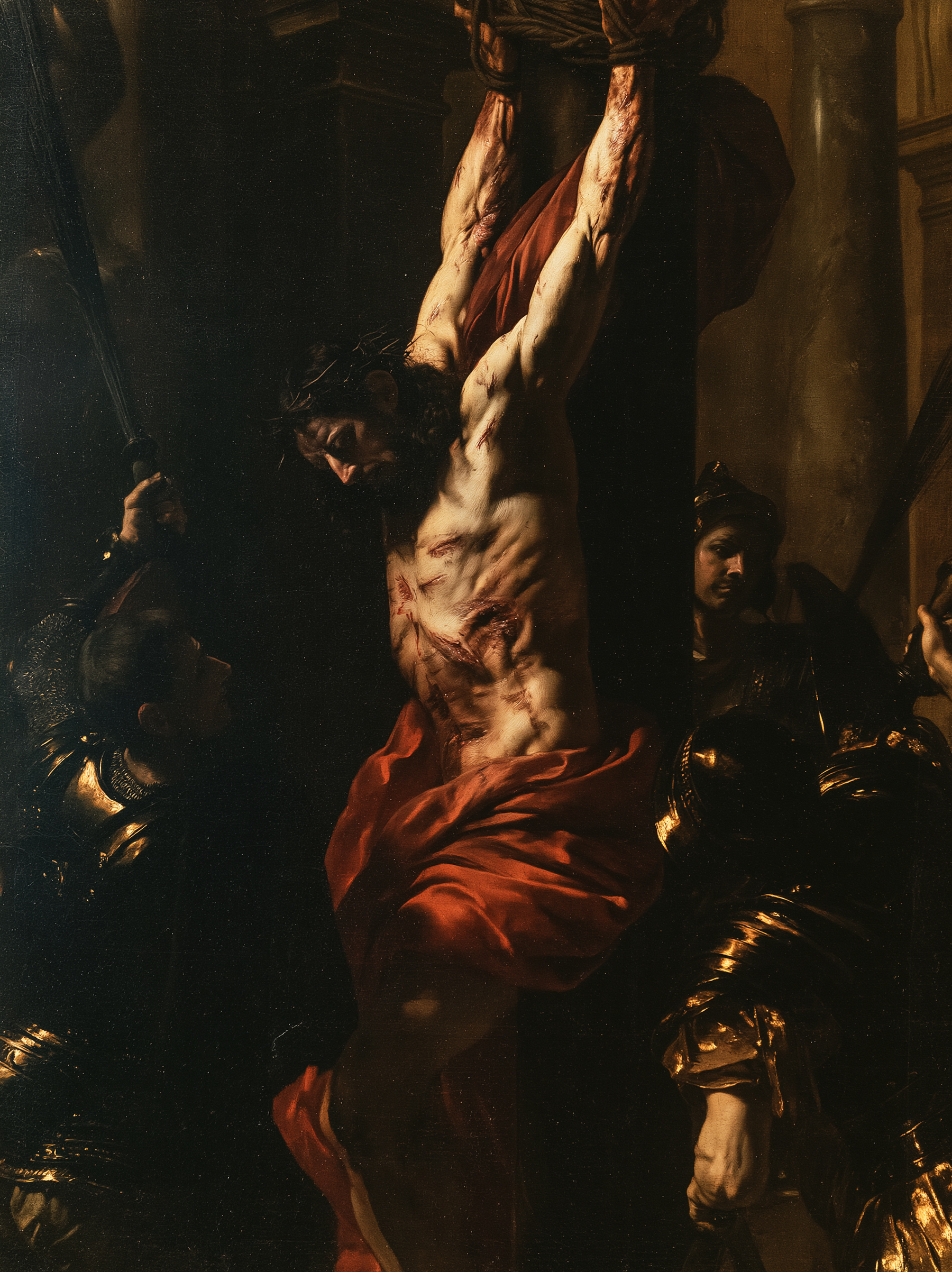 La Flagellation du Christ — Noir et or · Portrait n° 10 — aperçu de la finition sélectionnée