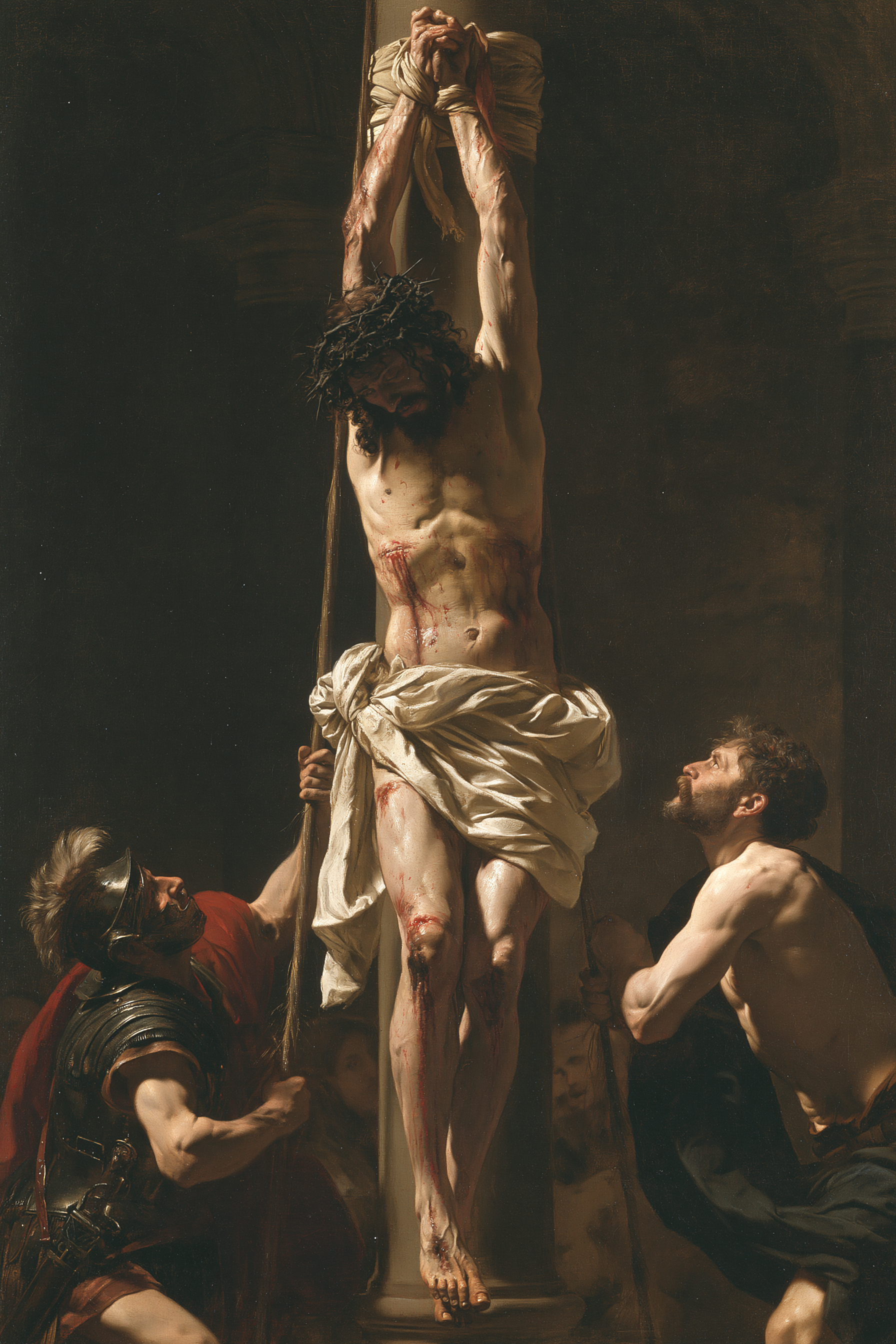 La Flagellation du Christ — Rouge du sacrifice · Portrait n° 5 — aperçu de la finition sélectionnée