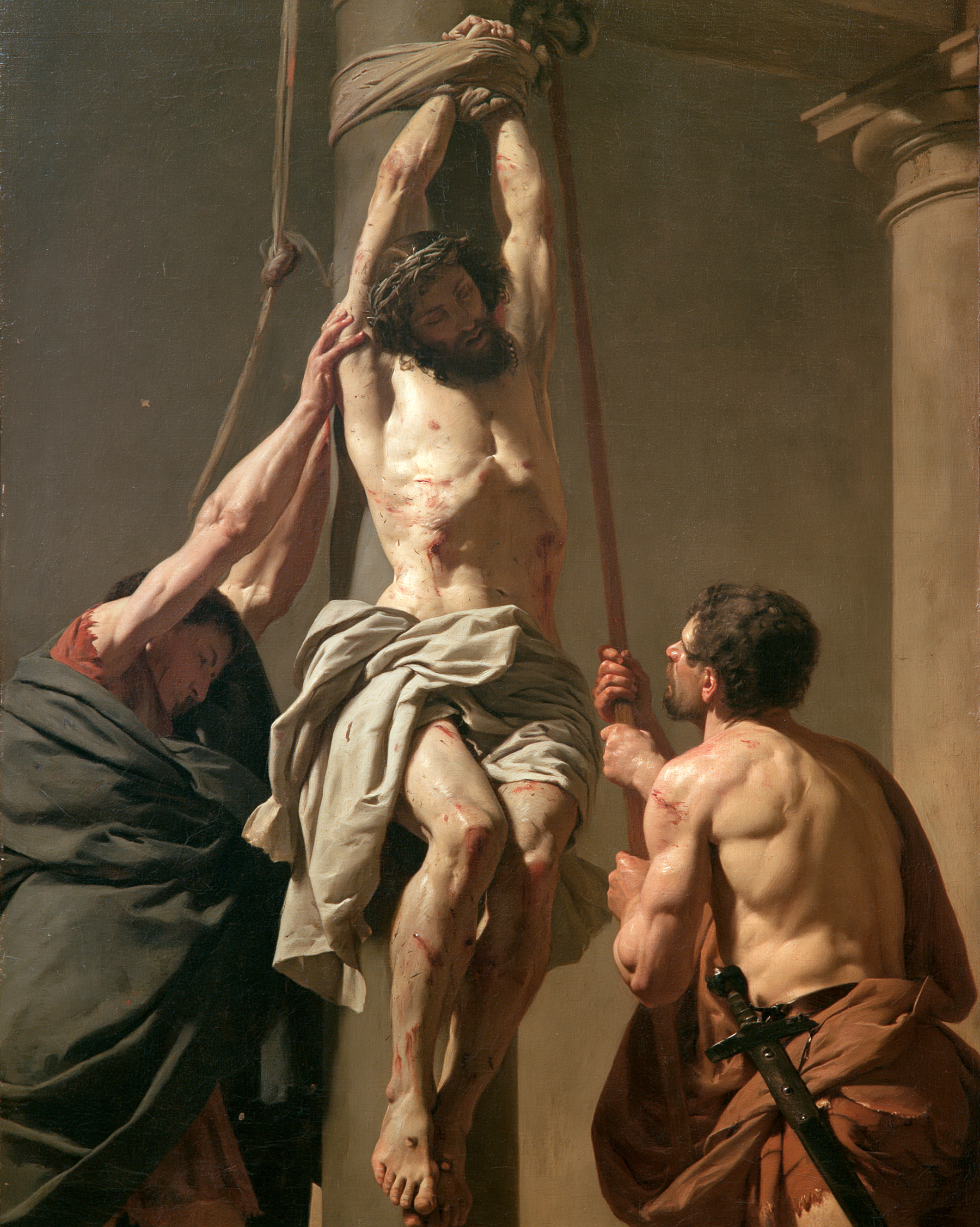 La Flagellation du Christ — Rouge du sacrifice · Portrait n° 6 — aperçu de la finition sélectionnée