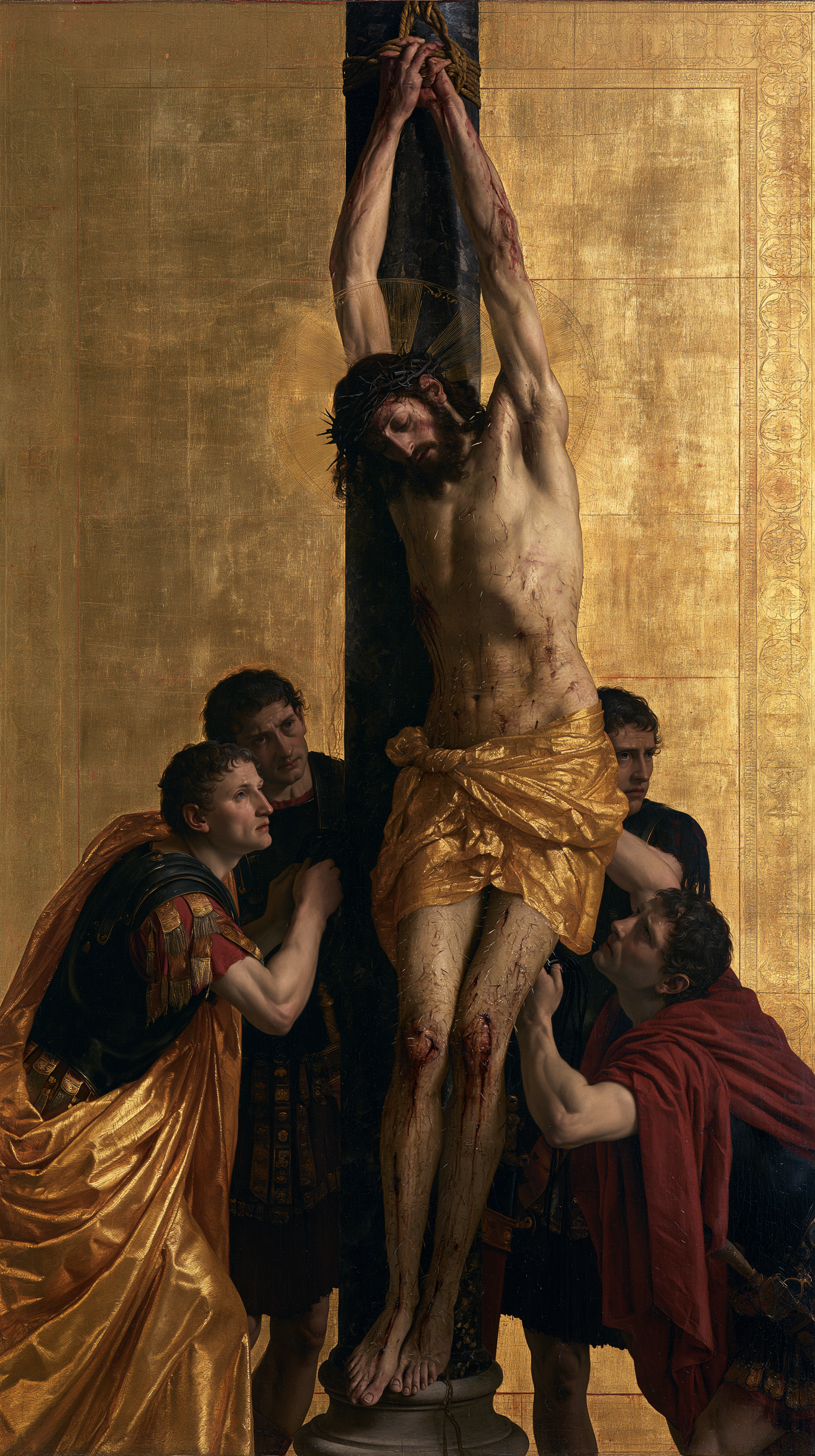 La Flagellation du Christ — Sacré doré · Portrait n° 3 — aperçu de la finition sélectionnée