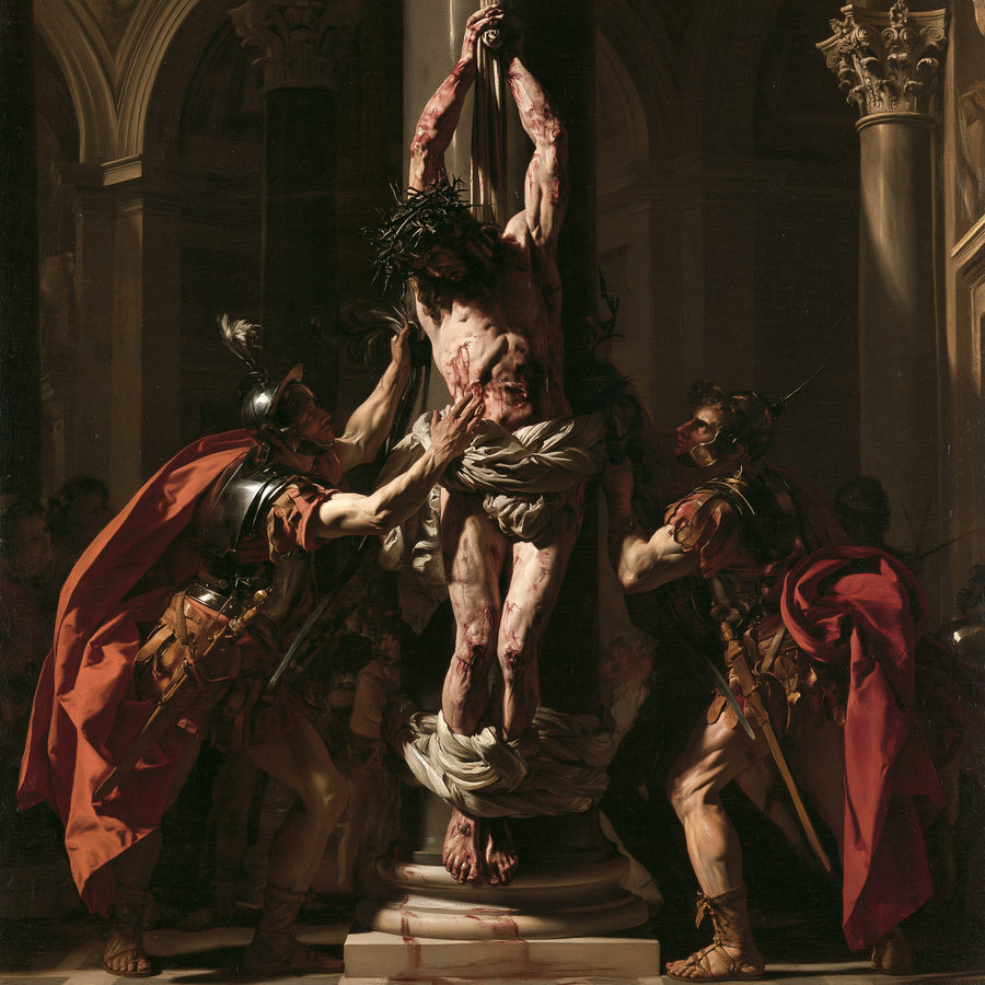 La Flagellation du Christ — Vue monumentale sacrée · Carré n° 1